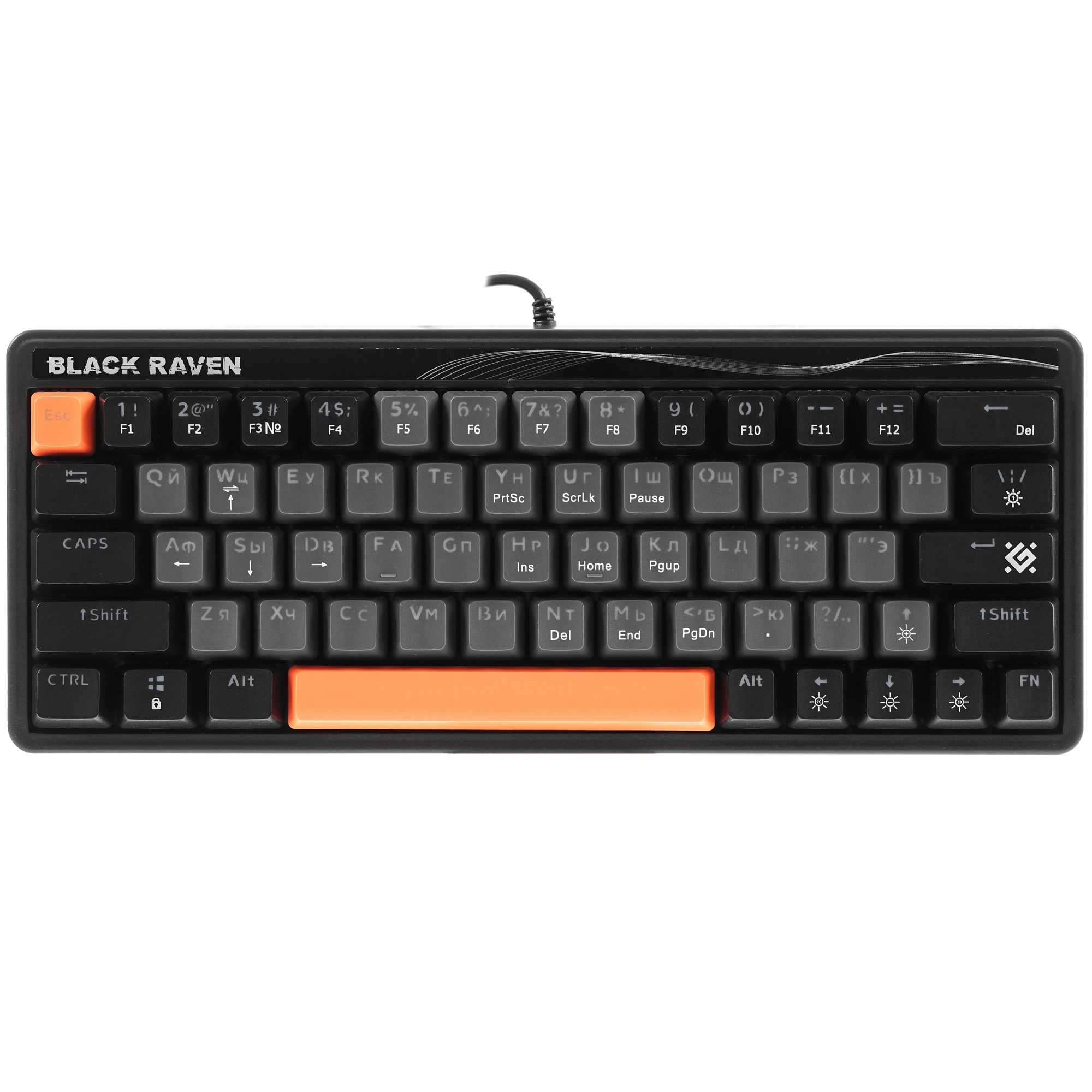 Клавиатура Defender Black Raven GK-417  проводная, USB, черный