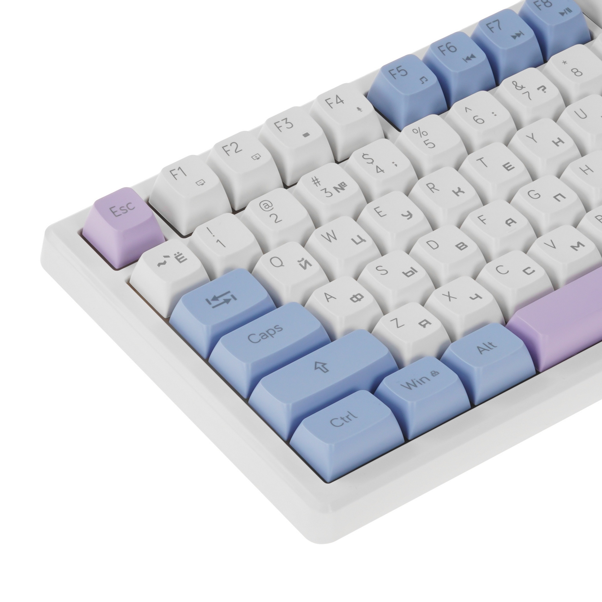 Игровая клавиатура проводная Defender Novis GK-318 RU,бел/гол,80кн+FN,радуж,1.5м