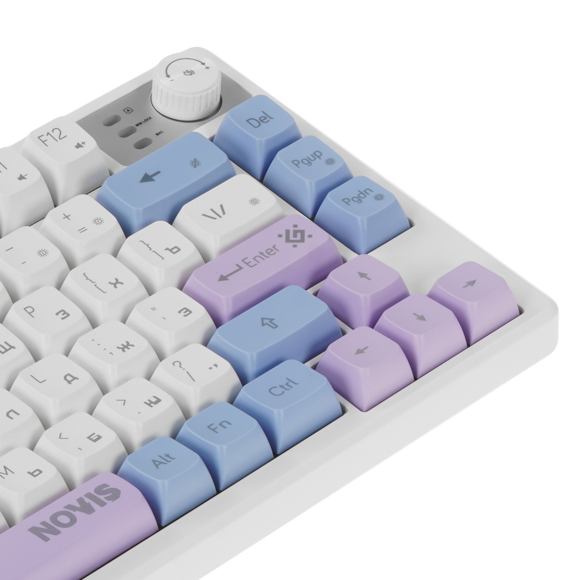 Игровая клавиатура проводная Defender Novis GK-318 RU,бел/гол,80кн+FN,радуж,1.5м