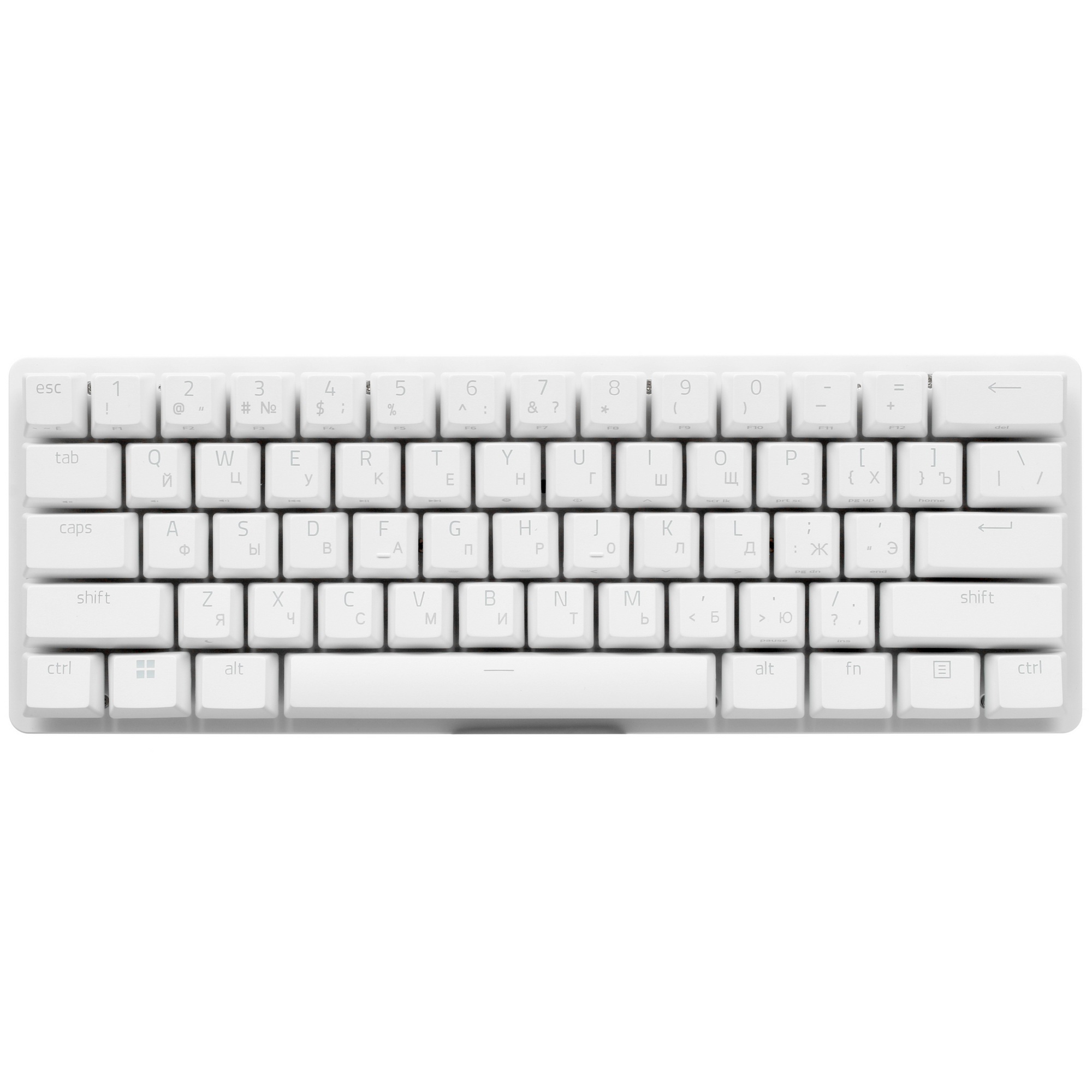 Игровая клавиатура Razer Huntsman Mini - Mercury Ed. (Red Switch) - Russian Layout/ Razer Huntsman M