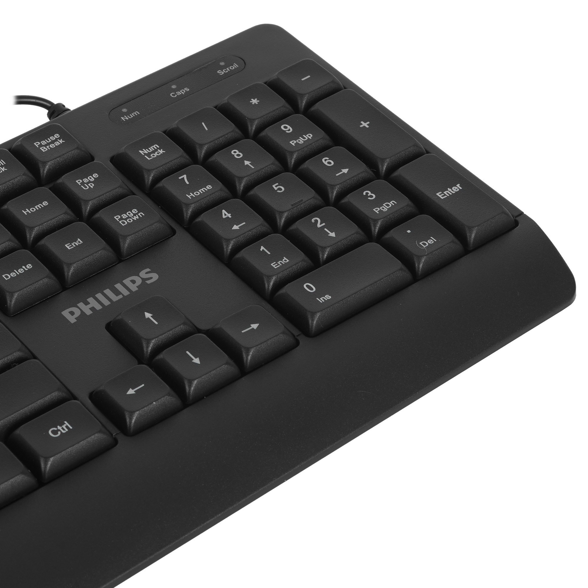 Проводная Клавиатура Philips SPK6237, USB 2.0 104 клав, высокие кн., русская заводская раскладка, чё