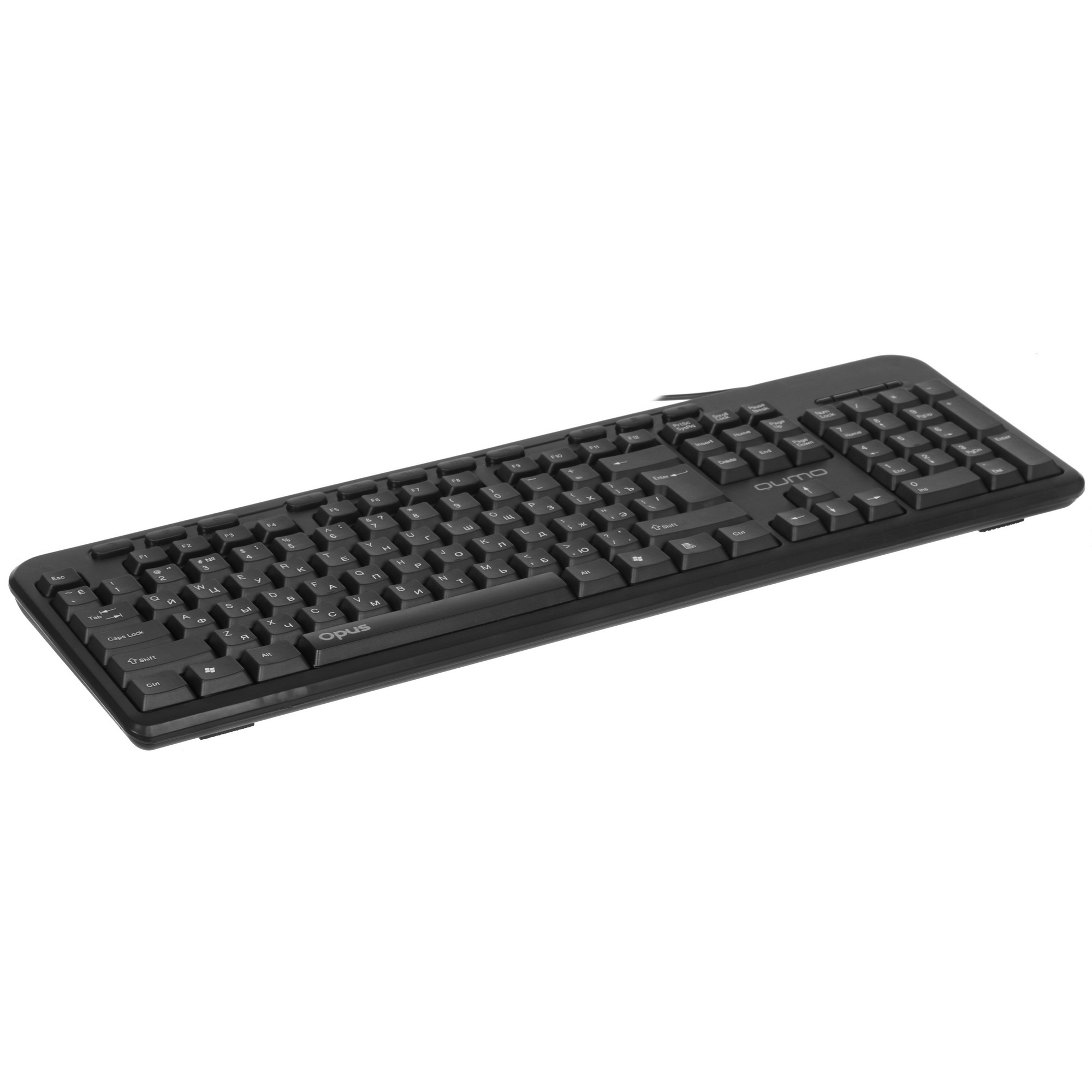 Клавиатура офисная Qumo Opus K64, проводная,104 + 11