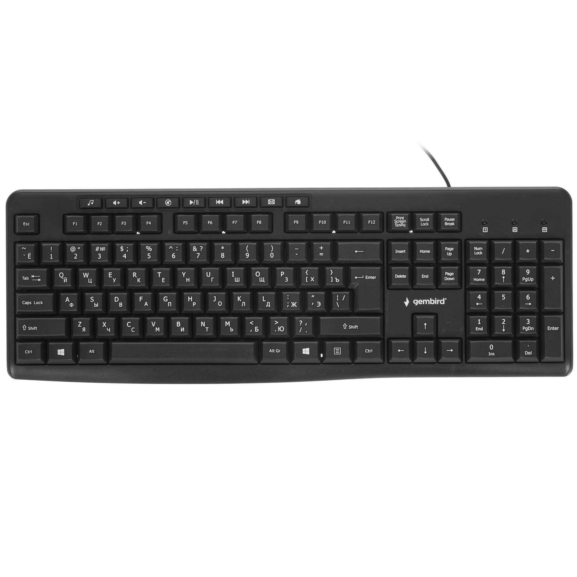Клавиатура Gembird KB-8440M проводная, USB, чёрный