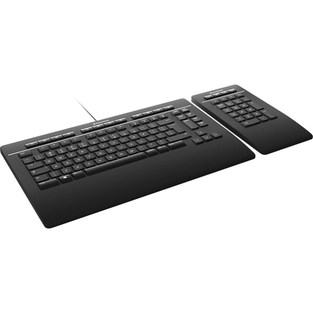 Клавиатура 3Dconnexion 3DX-700092 Keyboard Pro with Numpad проводная USB черный