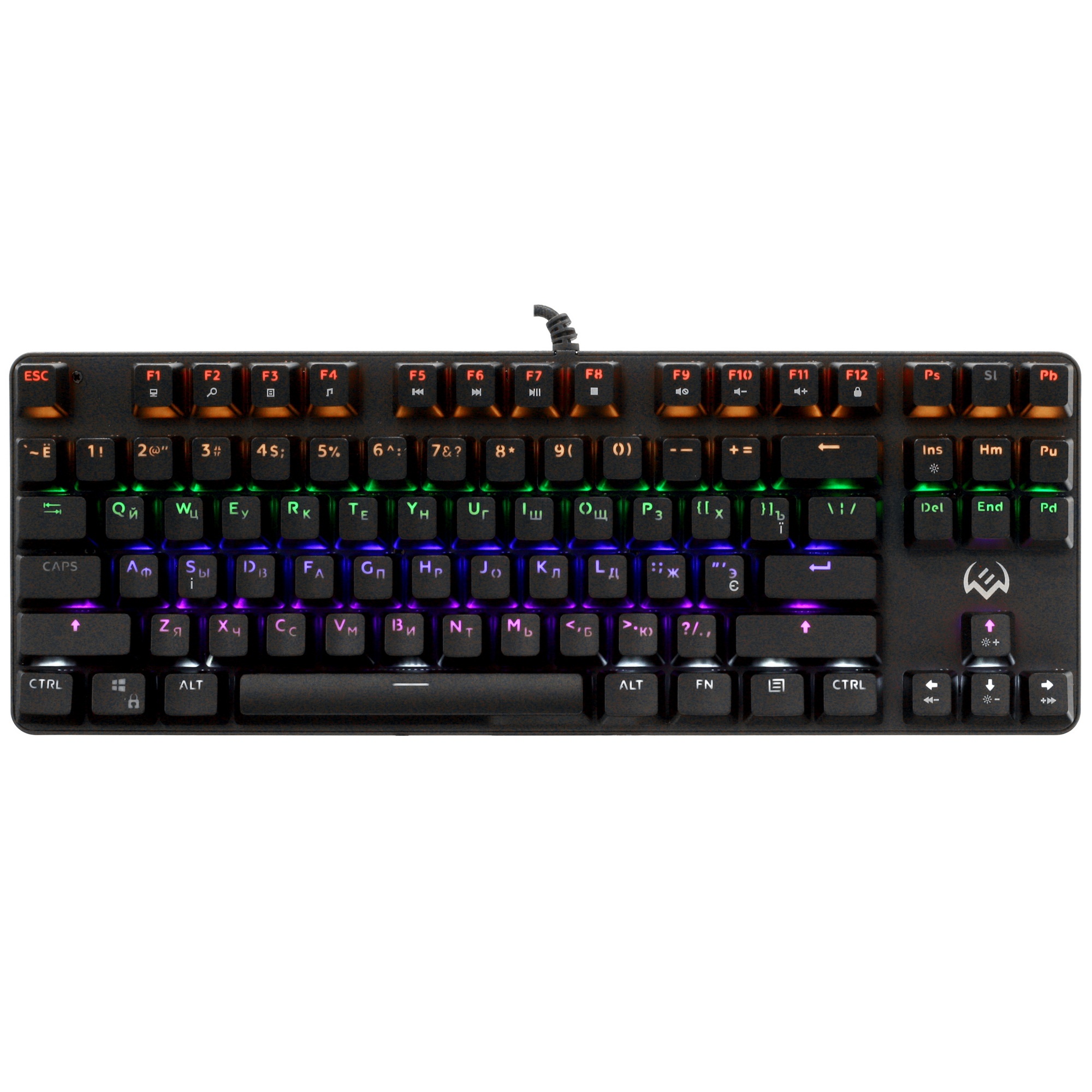 Игровая клавиатура SVEN KB-G9150 (Outemu Blue switches, USB, 87 кл., ПО, RGB-подсветка)