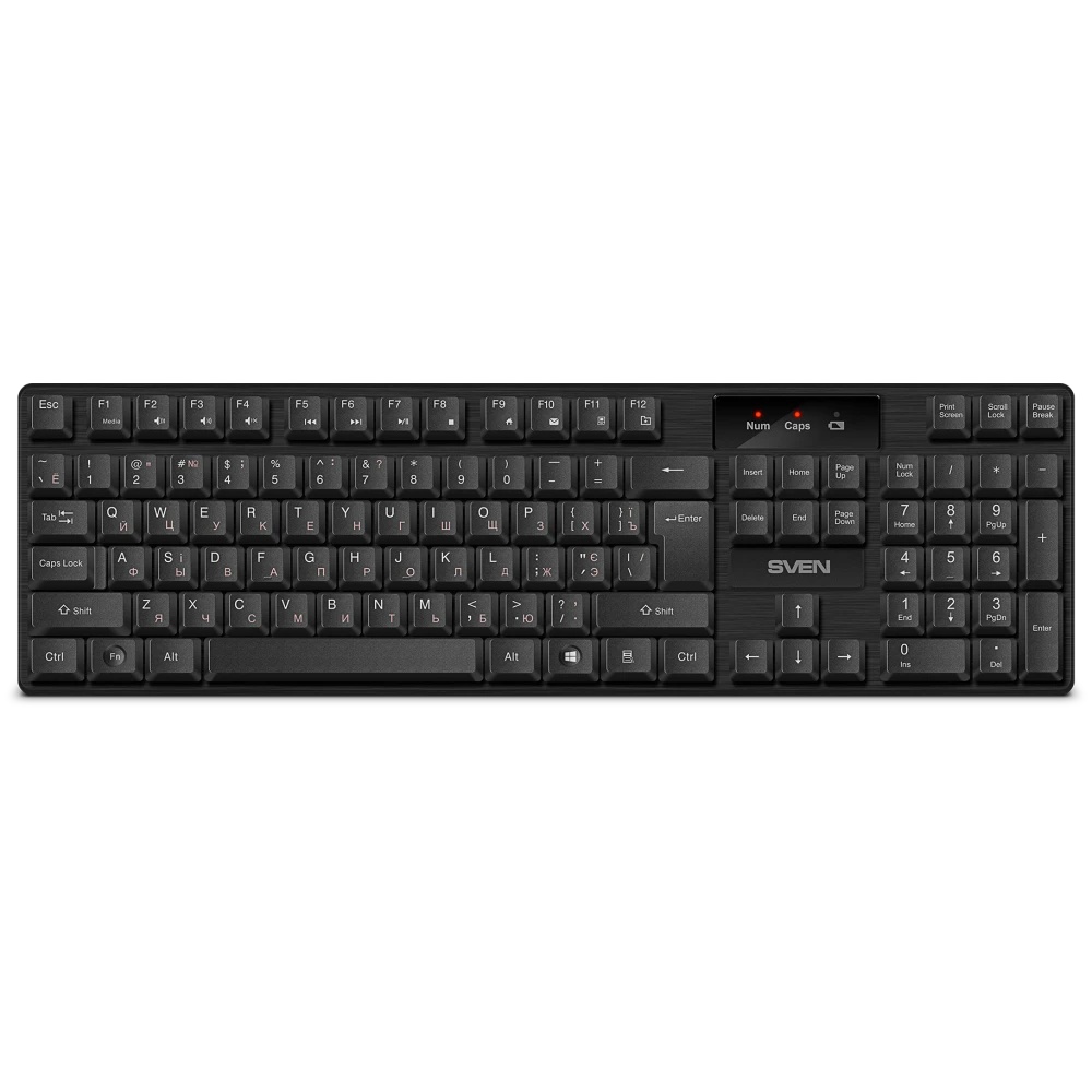 Клавиатура Sven KB-C2300W беспроводная USB чёрная