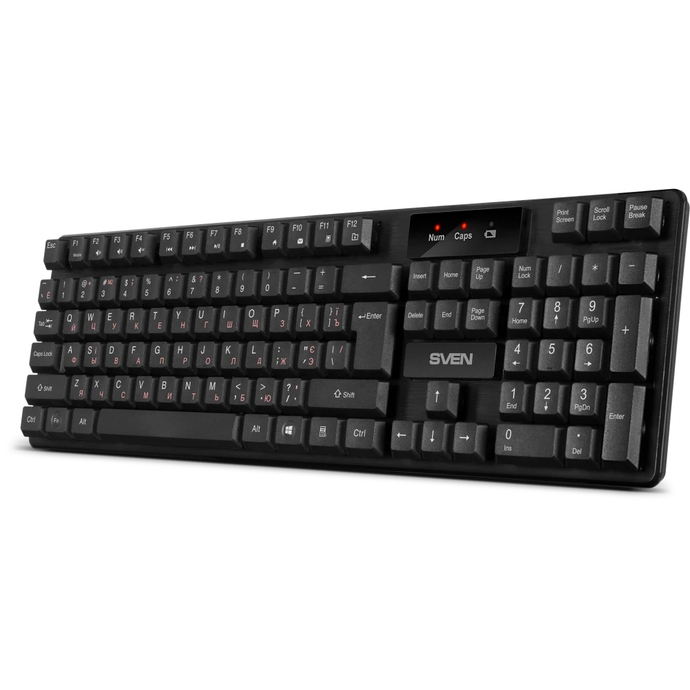 Клавиатура Sven KB-C2300W беспроводная USB чёрная
