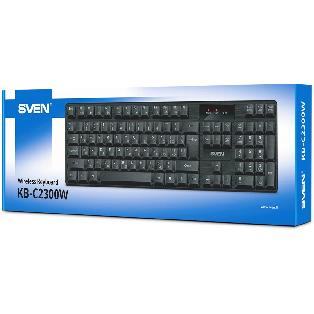 Клавиатура Sven KB-C2300W беспроводная USB чёрная