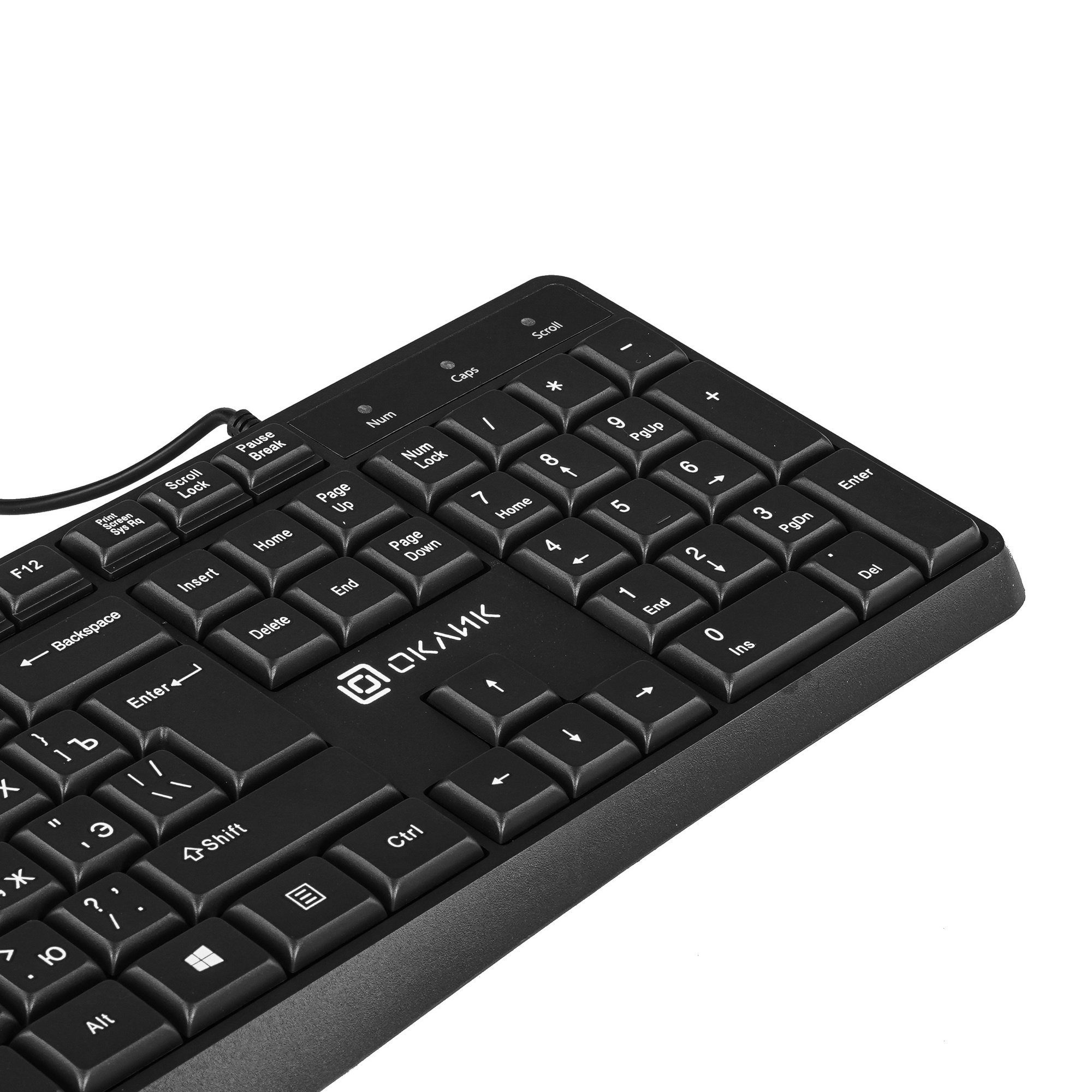 Клавиатура Oklick 145M проводная, USB, черный