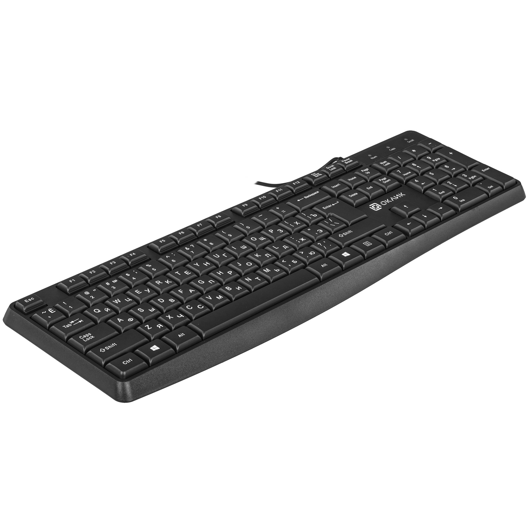 Клавиатура Oklick 145M проводная, USB, черный