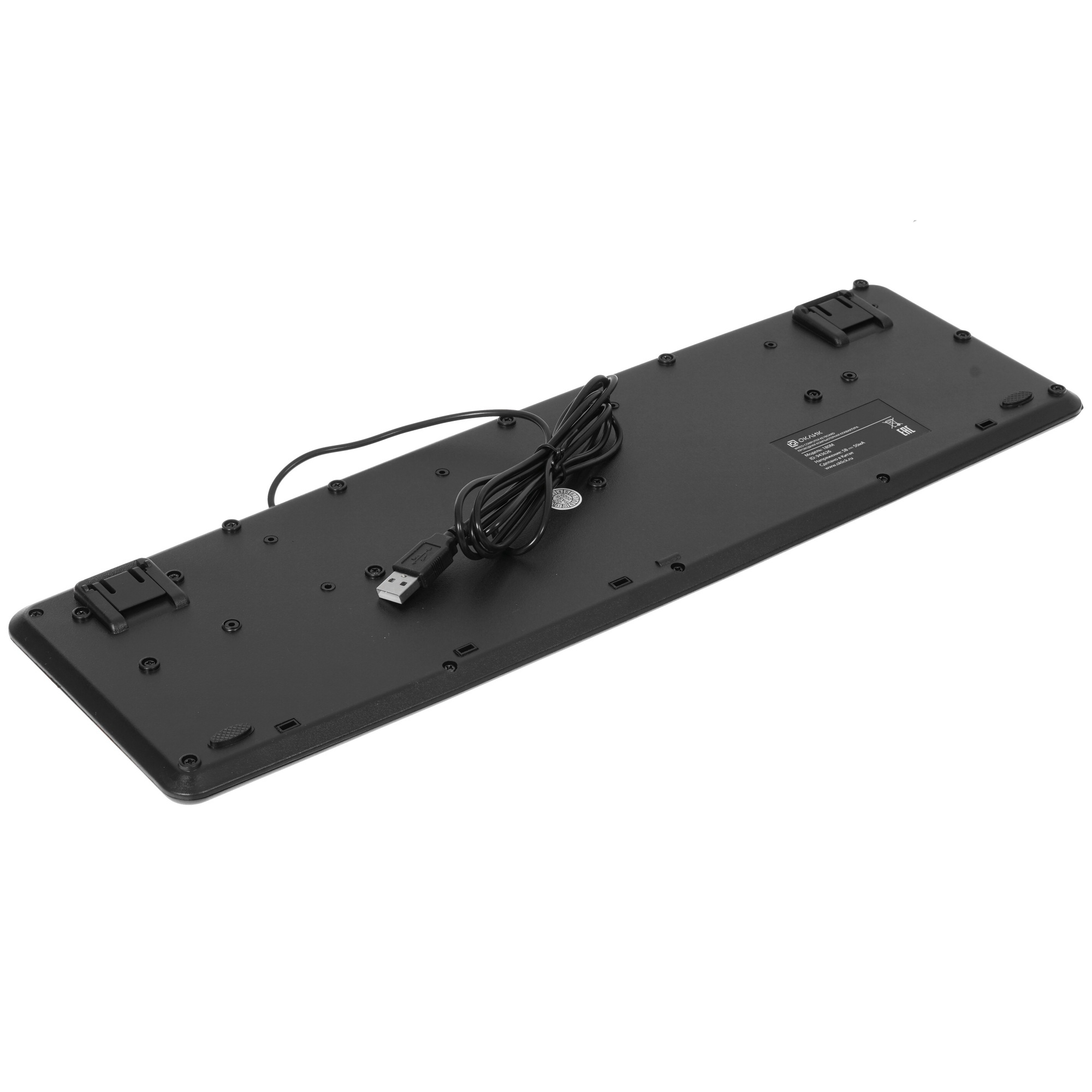 Клавиатура Oklick 180M черный USB