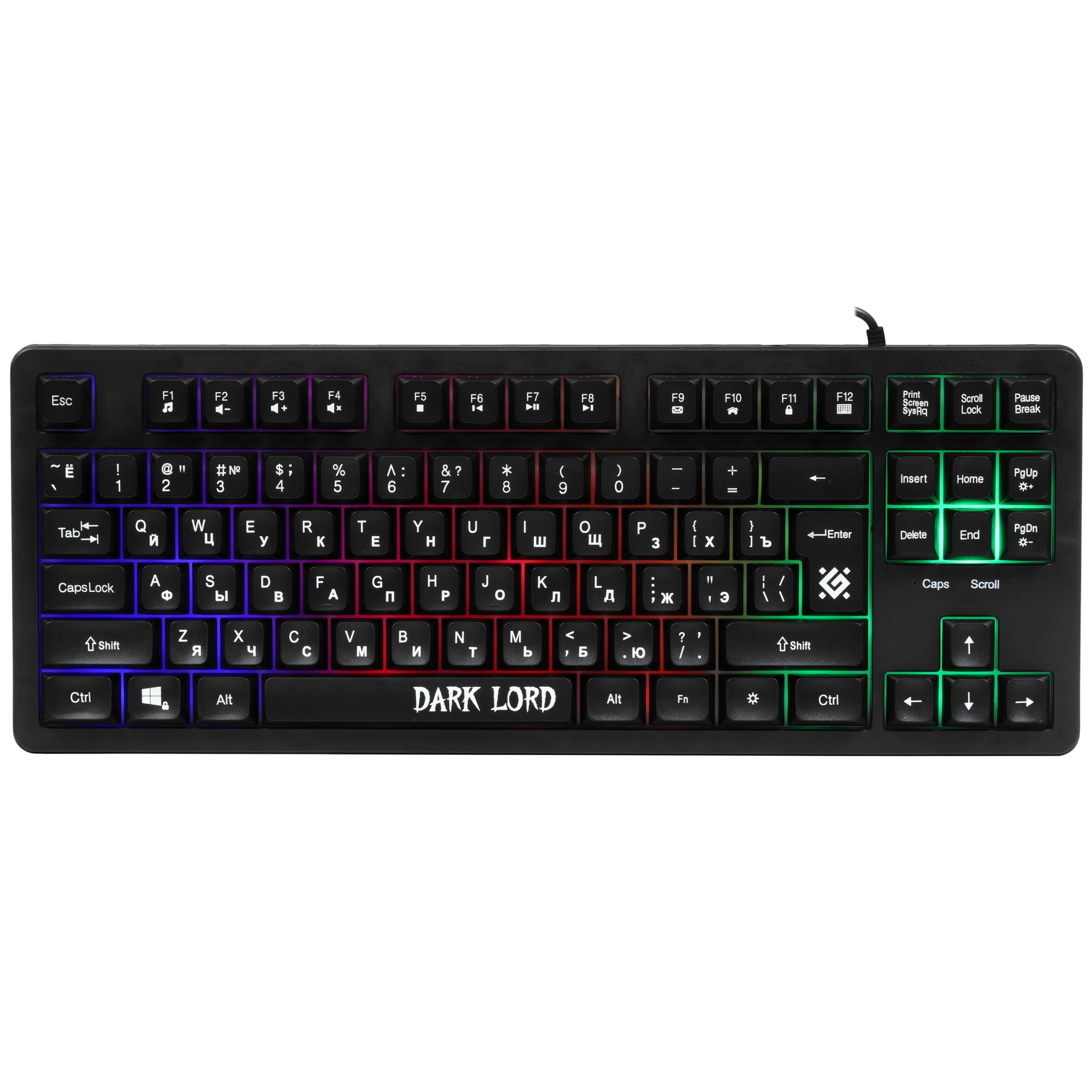 Клавиатура Defender Dark Lord GK-580  проводная, USB, черный