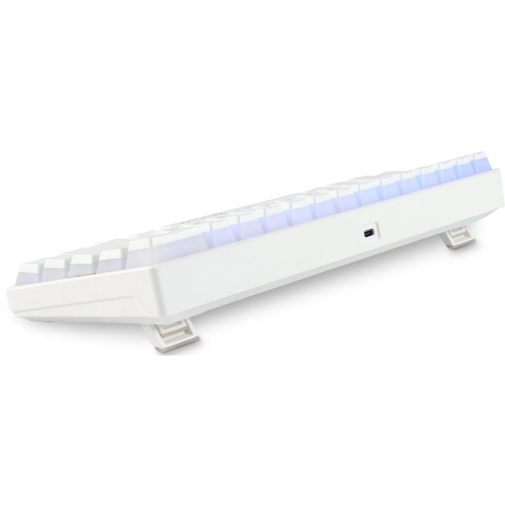 Клавиатура Oklick K763W (1920562) беспроводная, USB, Bluetooth/Радиоканал, белый