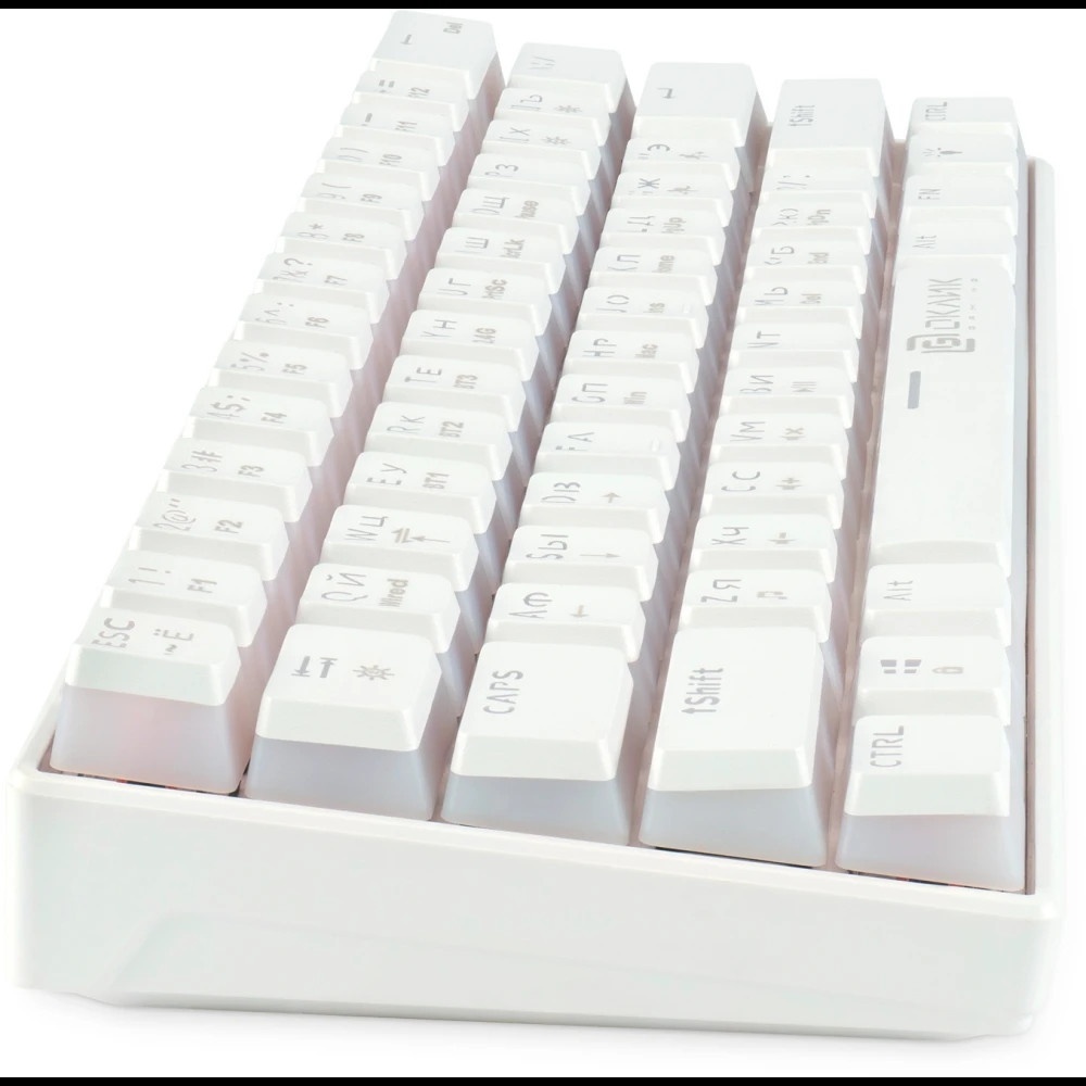 Клавиатура Oklick K763W (1920562) беспроводная, USB, Bluetooth/Радиоканал, белый