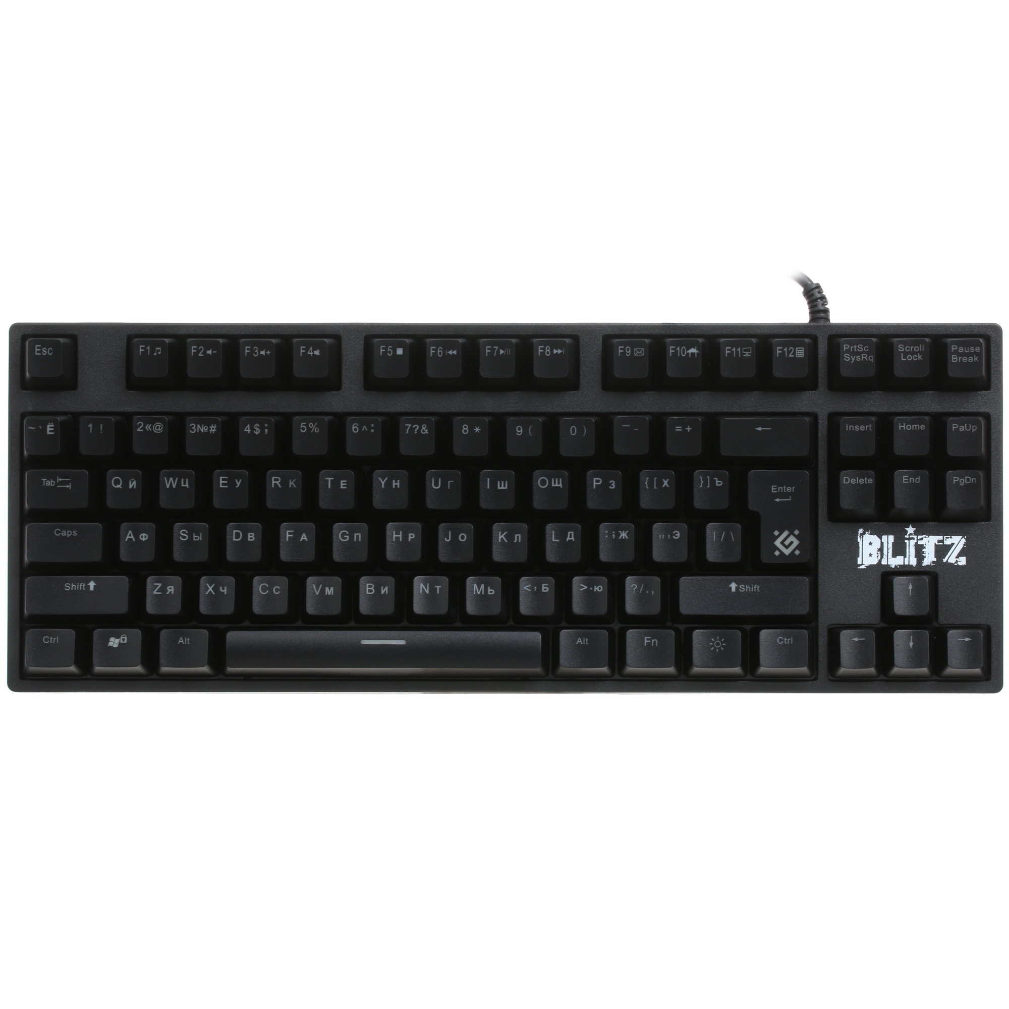 Клавиатура Defender Blitz GK-240L RU  проводная, USB, черный