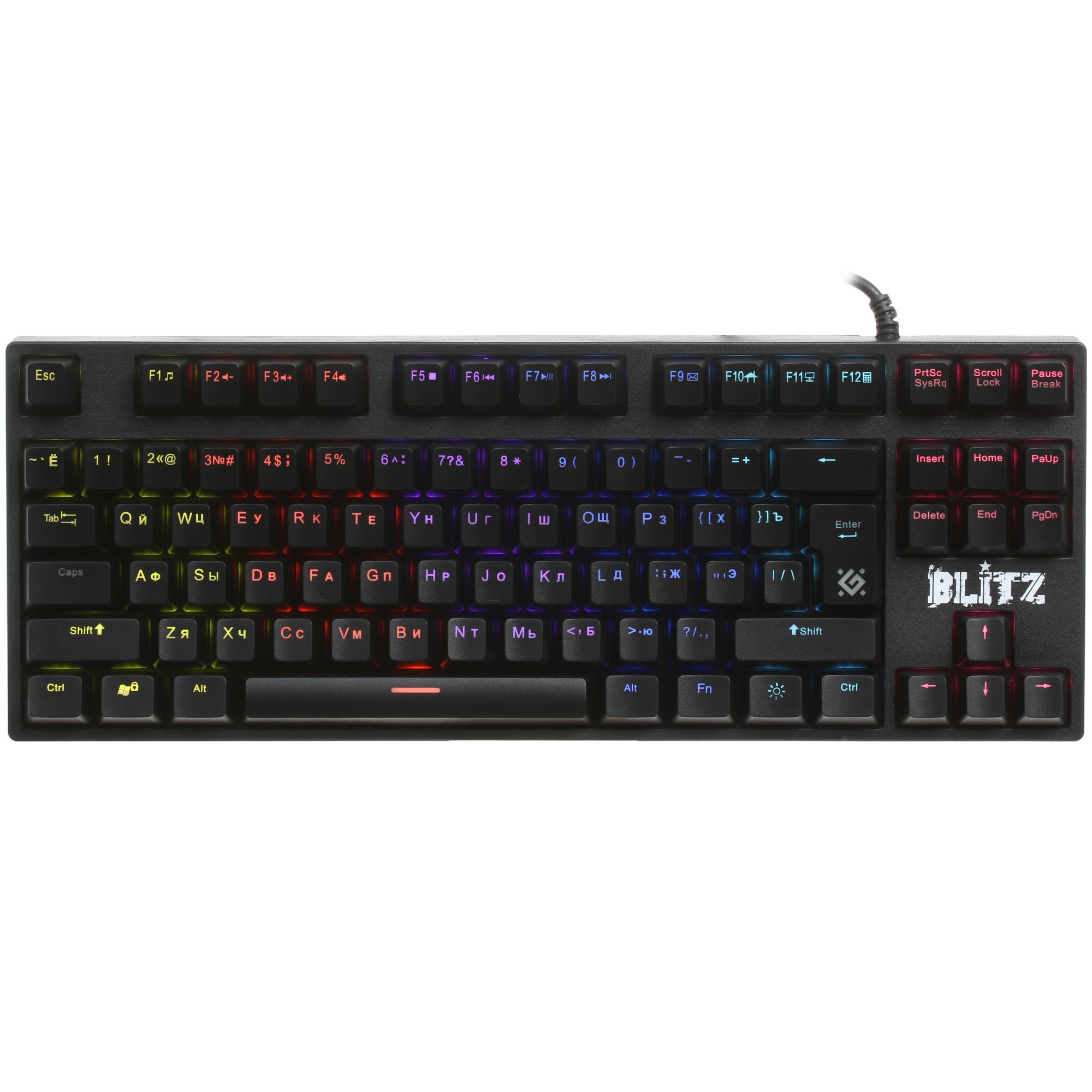 Клавиатура Defender Blitz GK-240L RU  проводная, USB, черный