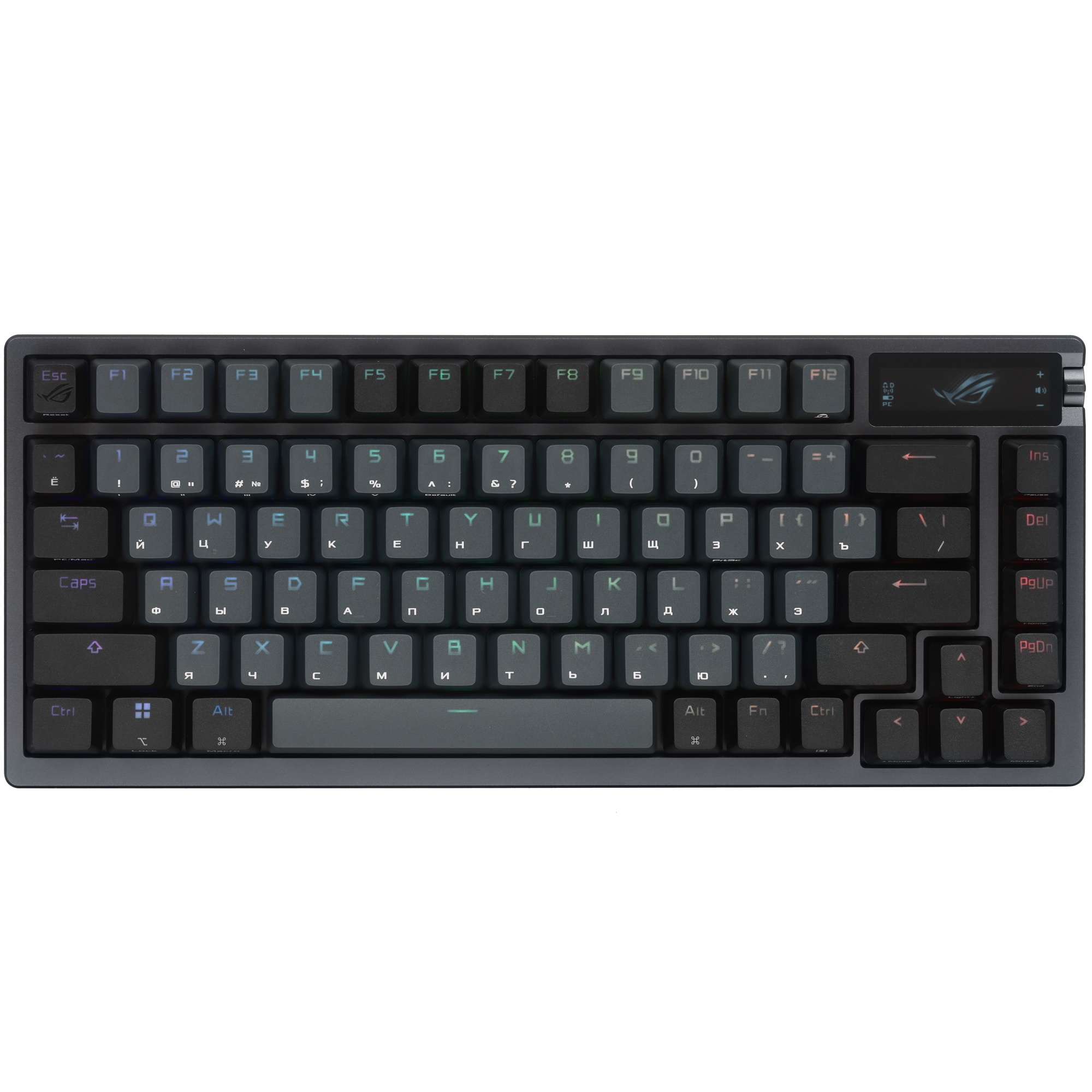 Клавиатура ASUS M701 ROG AZOTH/NXSW/RU/PBT (RUS) 90MP031A-BKRA01