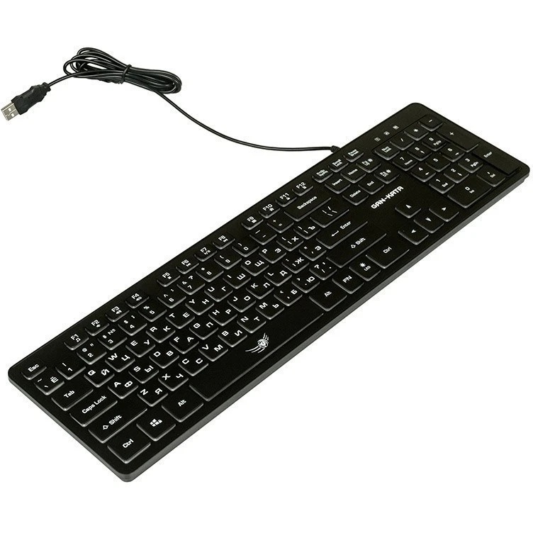 Клавиатура Dialog Gan-Kata KGK-17U BLACK - игровая с RGB-подсветкой, USB, черная