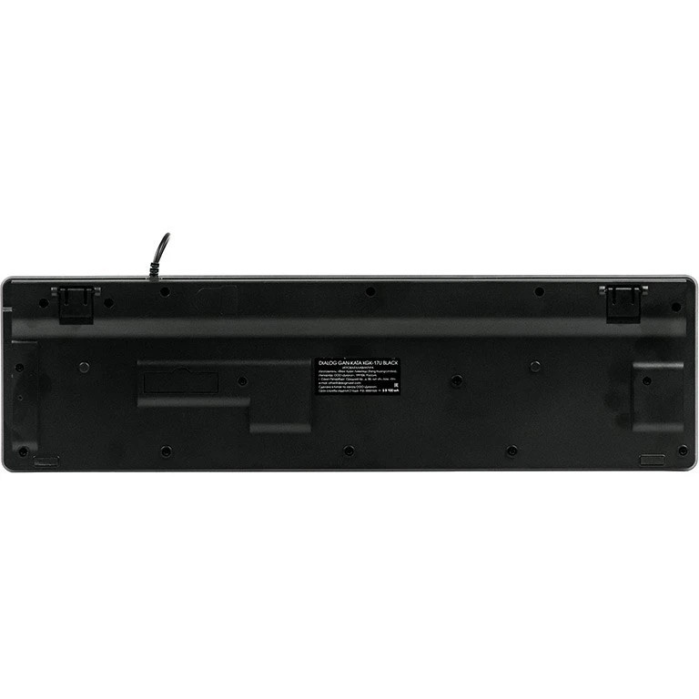 Клавиатура Dialog Gan-Kata KGK-17U BLACK - игровая с RGB-подсветкой, USB, черная