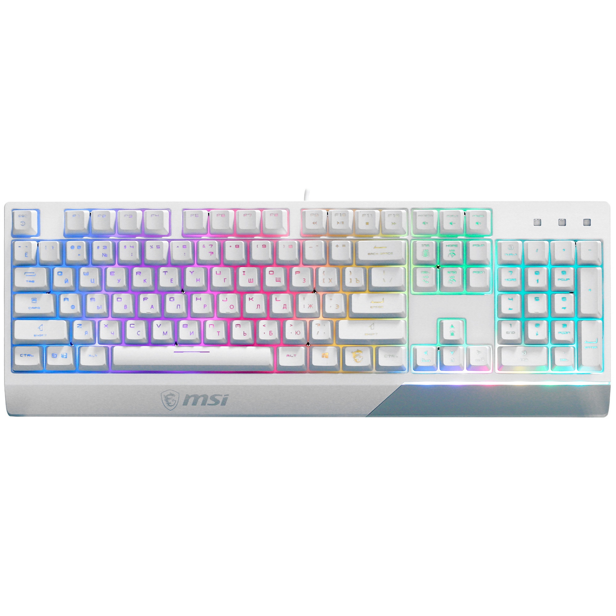 Клавиатура MSI GAMING WHITE RUS VIGOR GK30