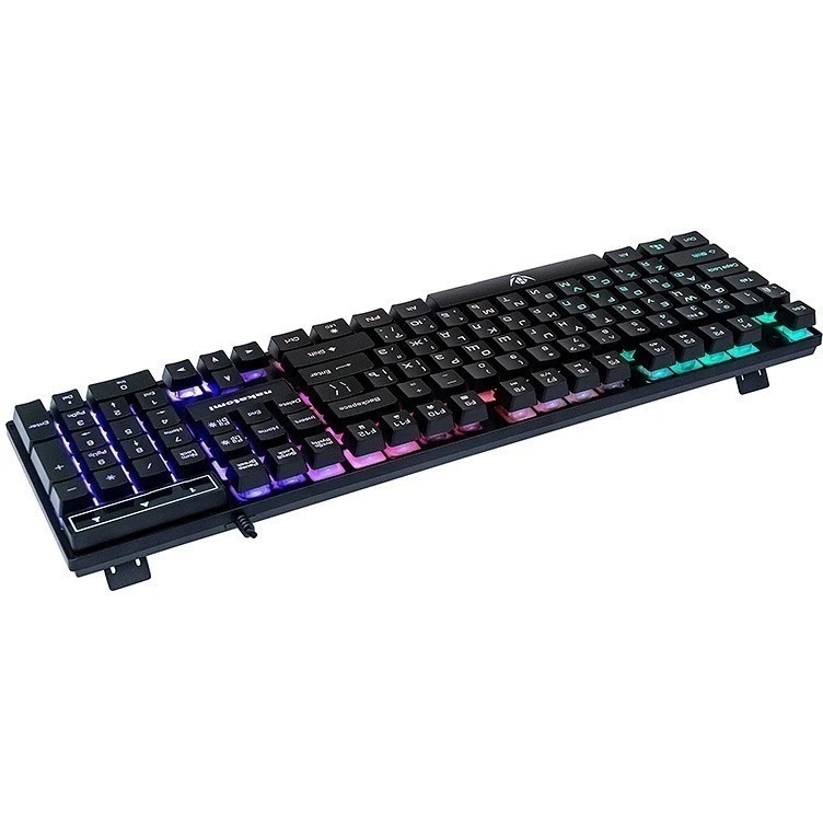 Клавиатура KG-23U BLACK Nakatomi Gaming - игровая с RGB-подсветкой, USB, черная