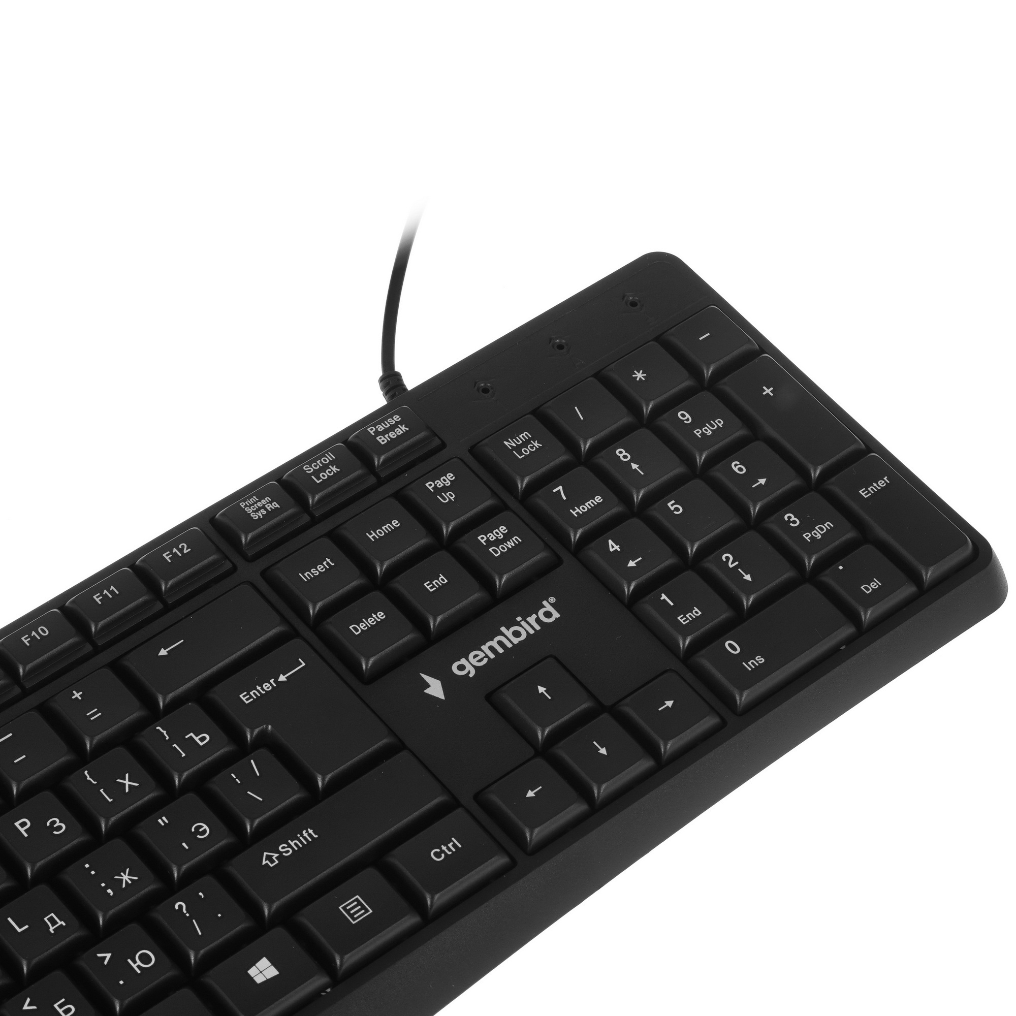 Клавиатура Gembird KB-8410 проводная, USB, чёрный