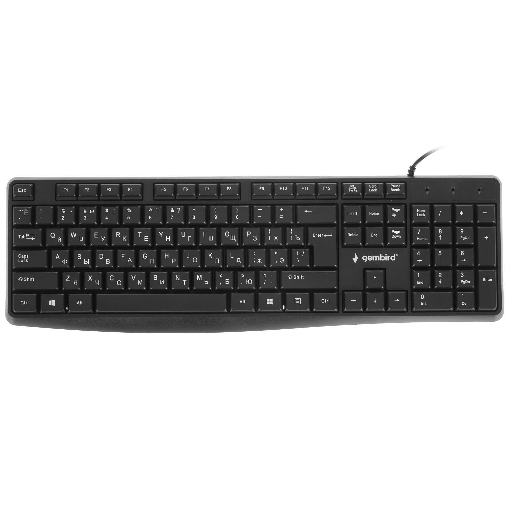 Клавиатура Gembird KB-8410 проводная, USB, чёрный