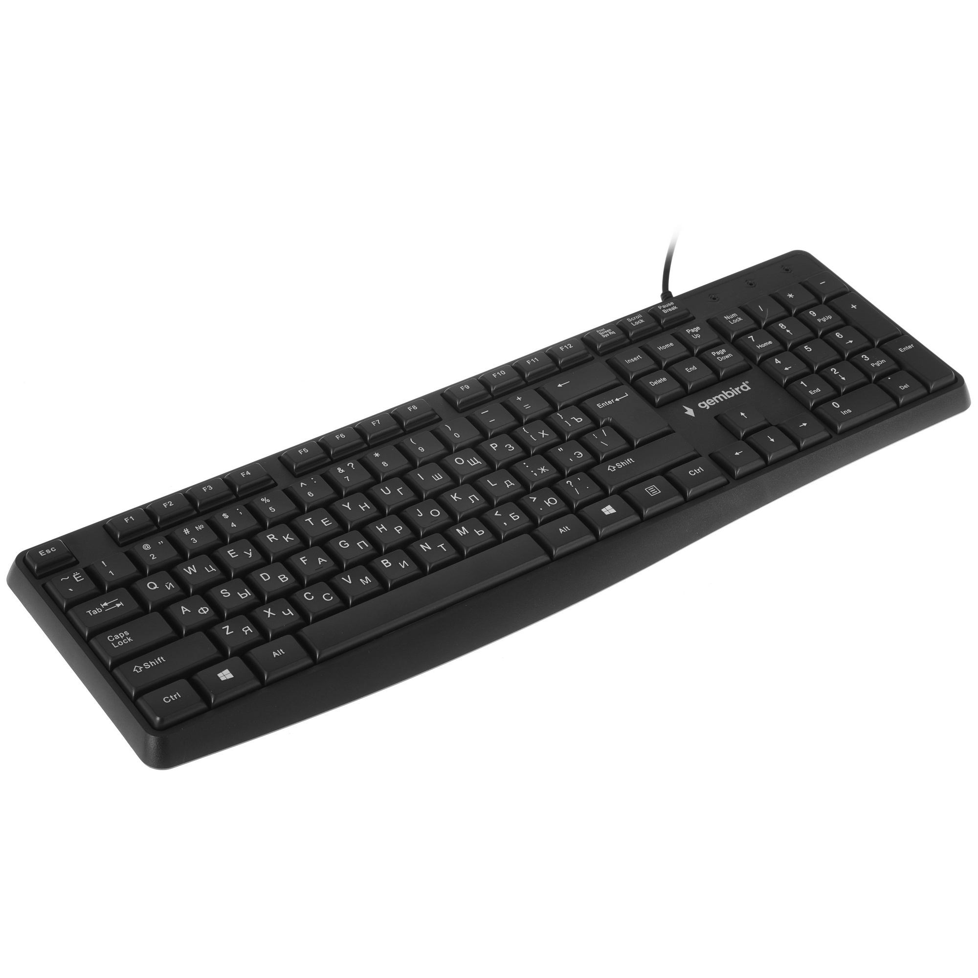 Клавиатура Gembird KB-8410 проводная, USB, чёрный