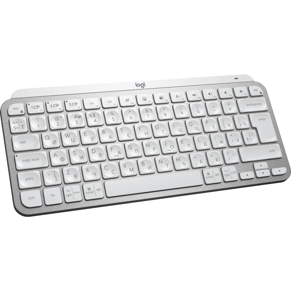 Клавиатура Logitech MX Keys MINI (920-010502) беспроводная, USB, Bluetooth/Радиоканал, серебристый/б