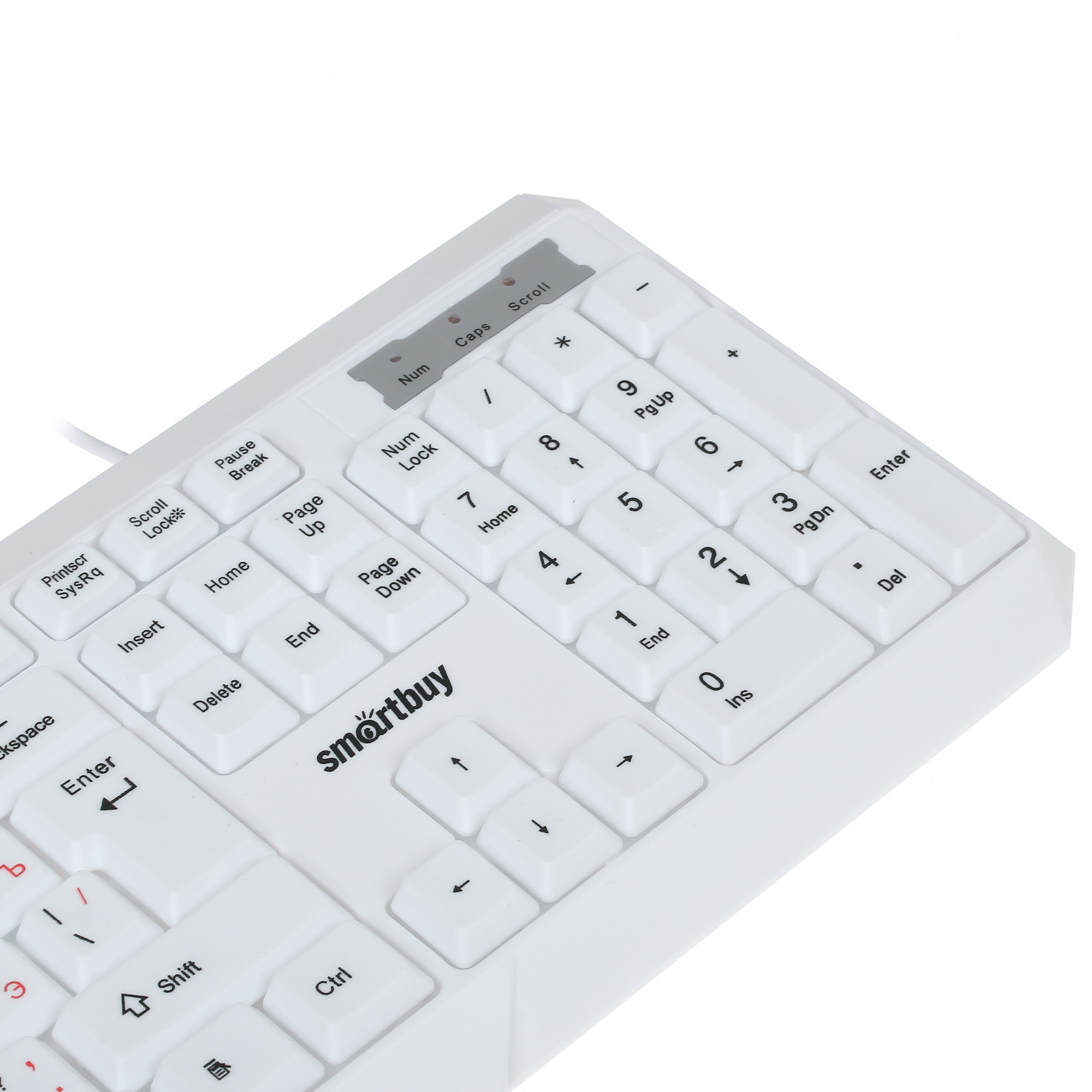 Клавиатура проводная с подсветкой Smartbuy ONE 332 USB белая [SBK-333U-W]
