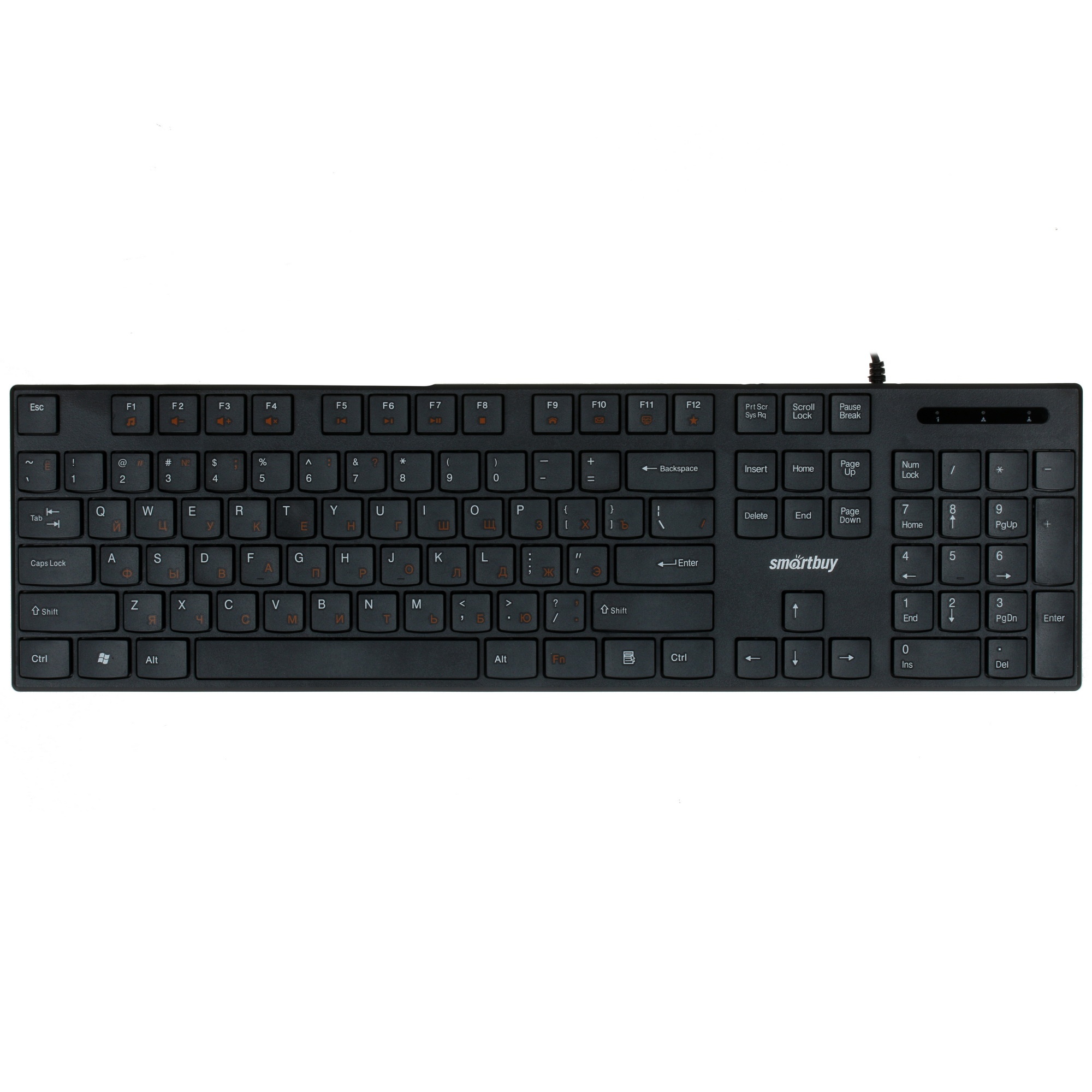 Клавиатура проводная мультимедийная Smartbuy ONE 238 USB черная (SBK-238U-K)