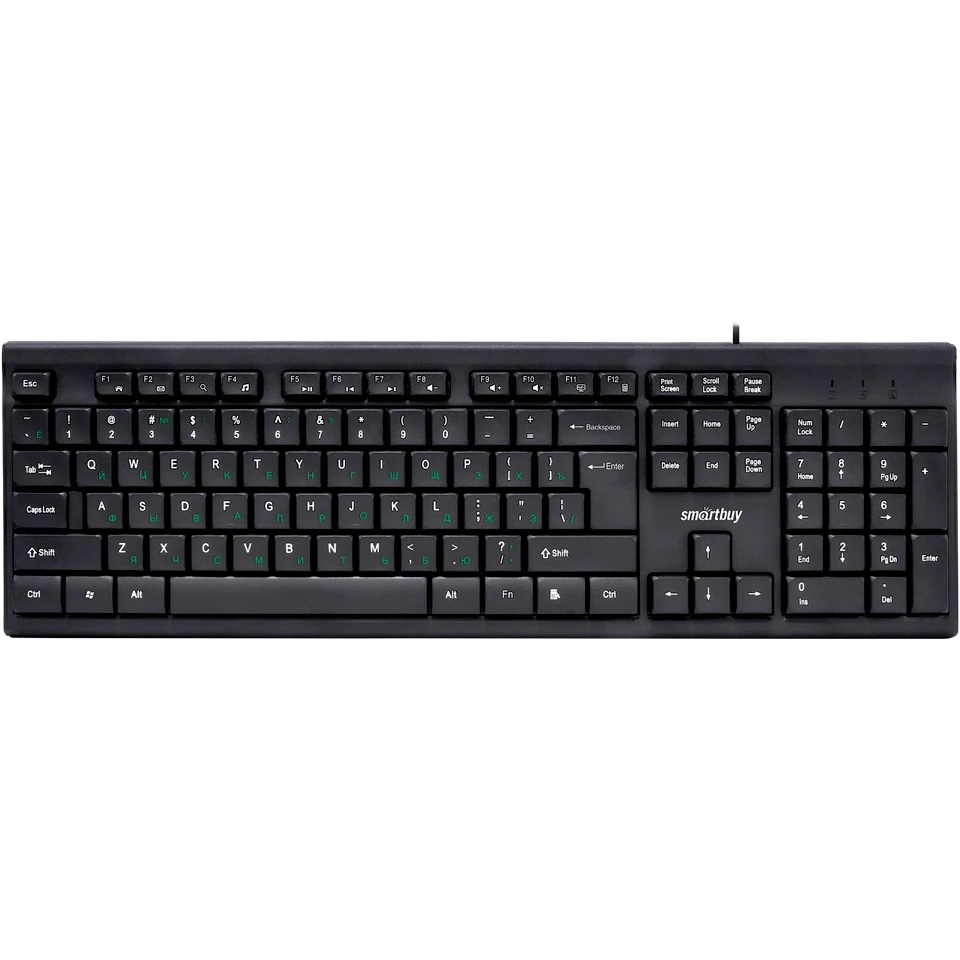 Клавиатура проводная Smartbuy ONE 114 USB черная (SBK-114U-K)