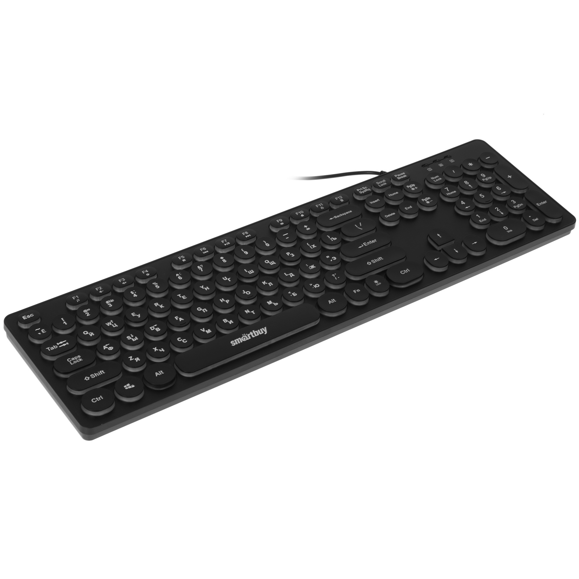 Клавиатура проводная с подсветкой Smartbuy ONE 328 USB Black [SBK-328U-K]