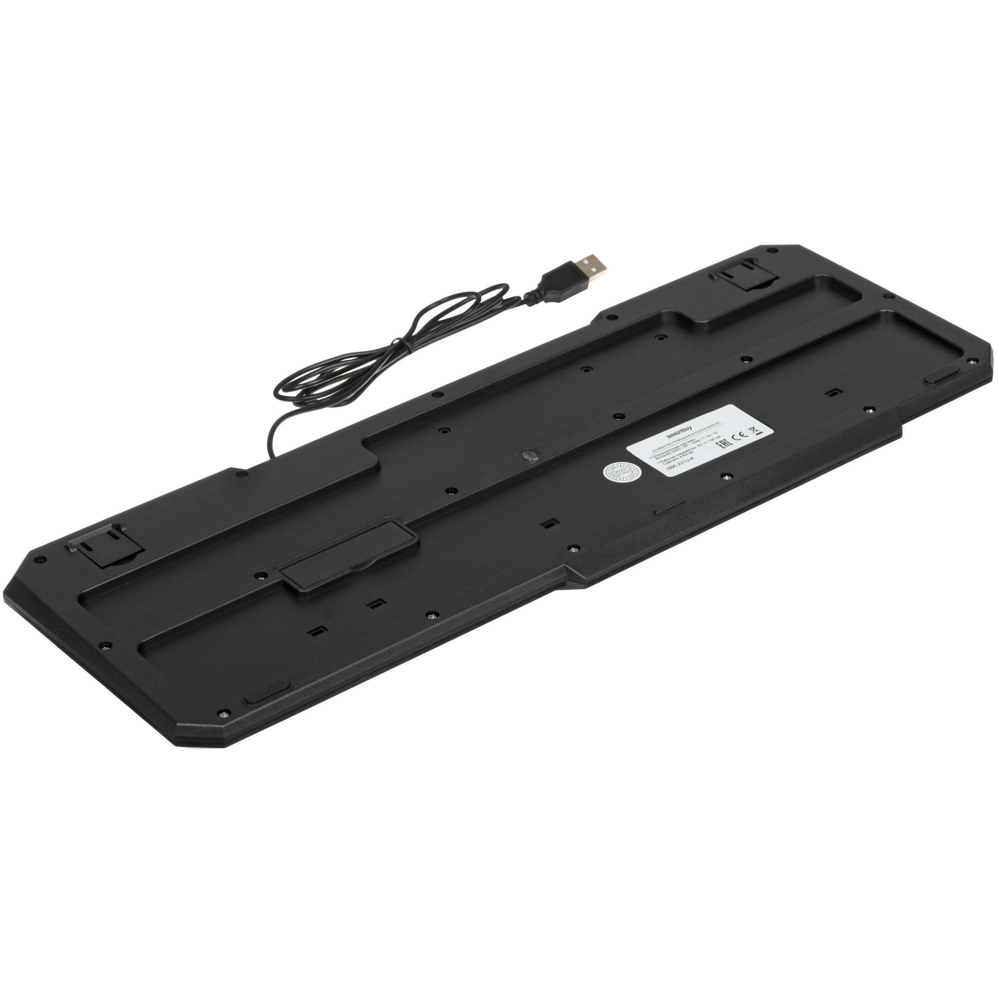 Клавиатура проводная мультимедийная Smartbuy ONE 221 USB черная [SBK-221U-K]