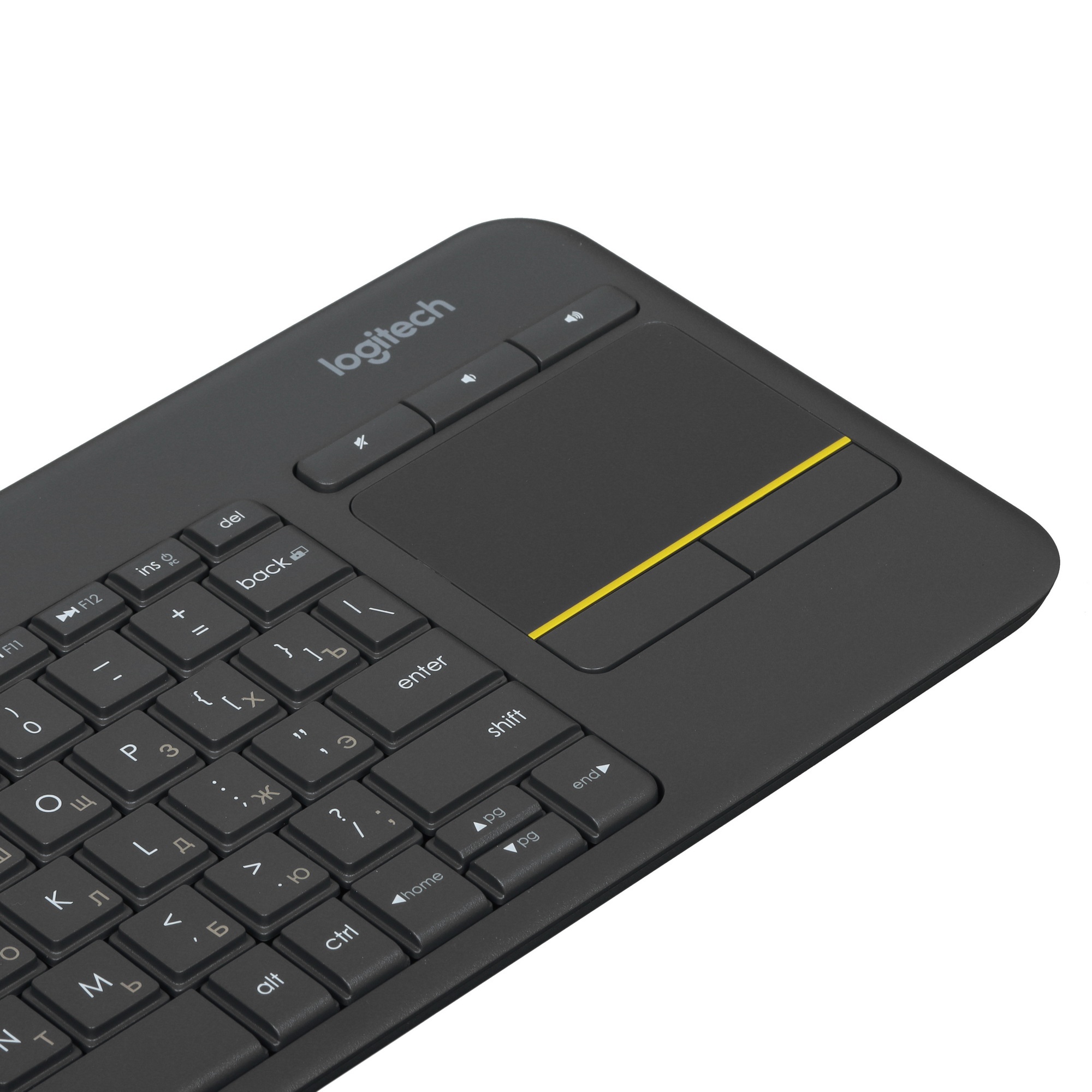 Клавиатура 920-007147 Logitech Keyboard K400 Wireless Touch Plus USB RTL