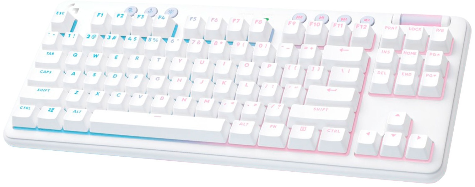Клавиатура Logitech G715 TKL Tactile LIGHTSPEED беспроводная, USB, Bluetooth/Радиоканал, белый