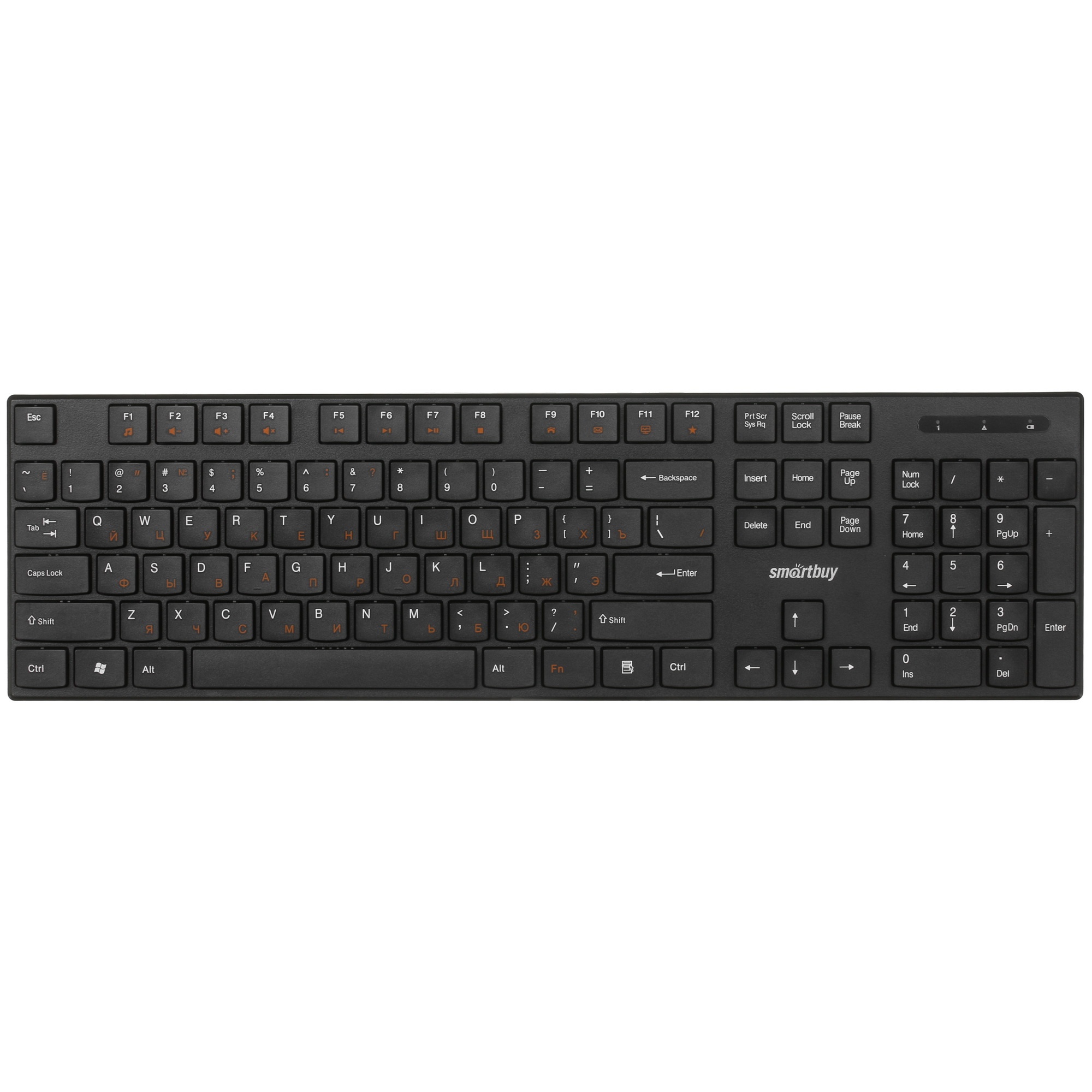 Клавиатура беспроводная мультимедийная SMARTBUY (SBK-238AG-K) ОNE 238 USB
