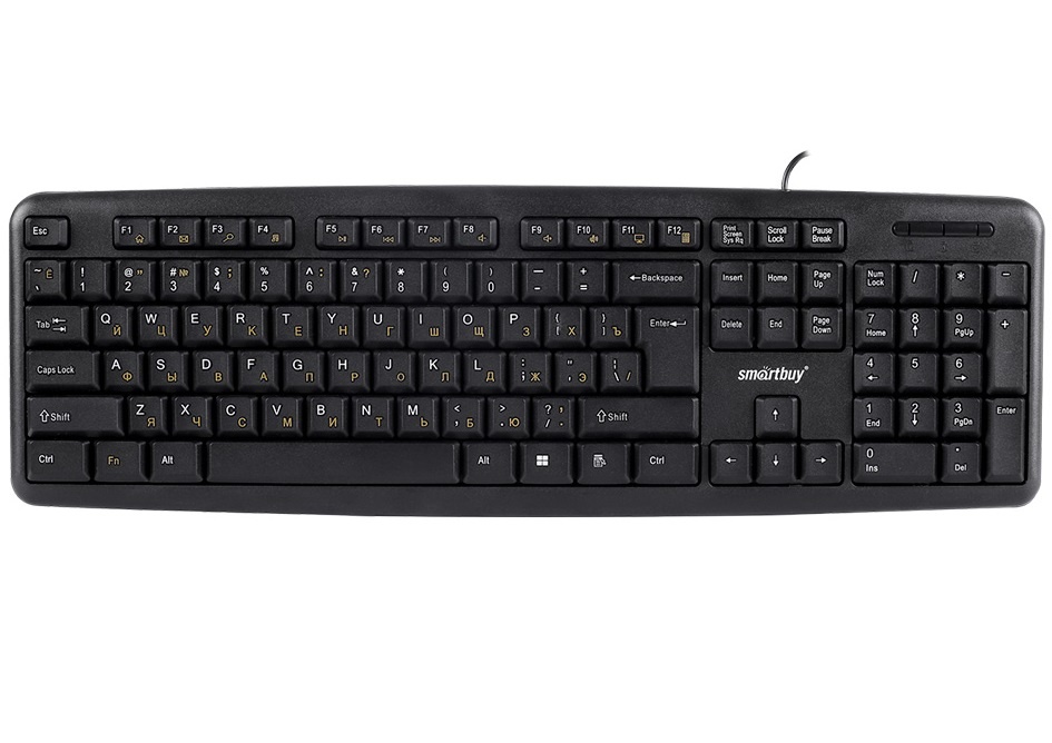 Клавиатура проводная мультимедийная SMARTBUY (SBK-210U-K) ONE 210 USB, чёрный
