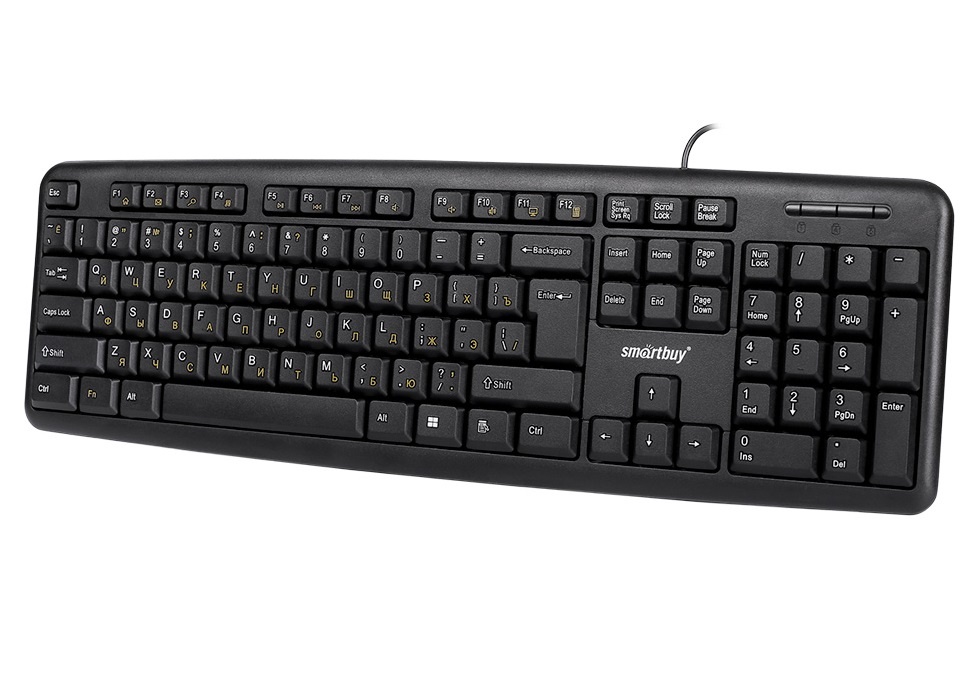 Клавиатура проводная мультимедийная SMARTBUY (SBK-210U-K) ONE 210 USB, чёрный