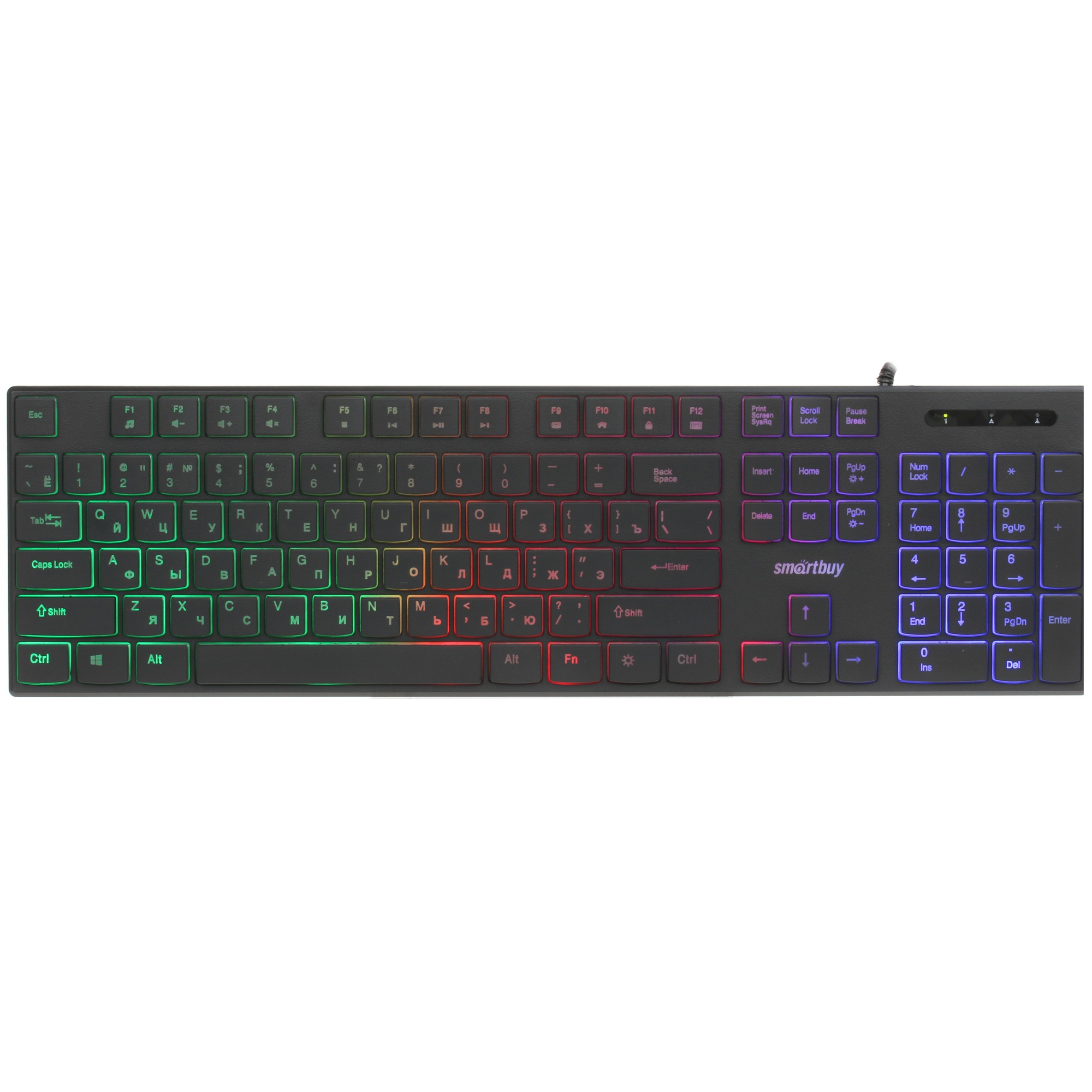 Клавиатура проводная мультимедийная SMARTBUY (SBK-240U-K) ONE 240 USB черный
