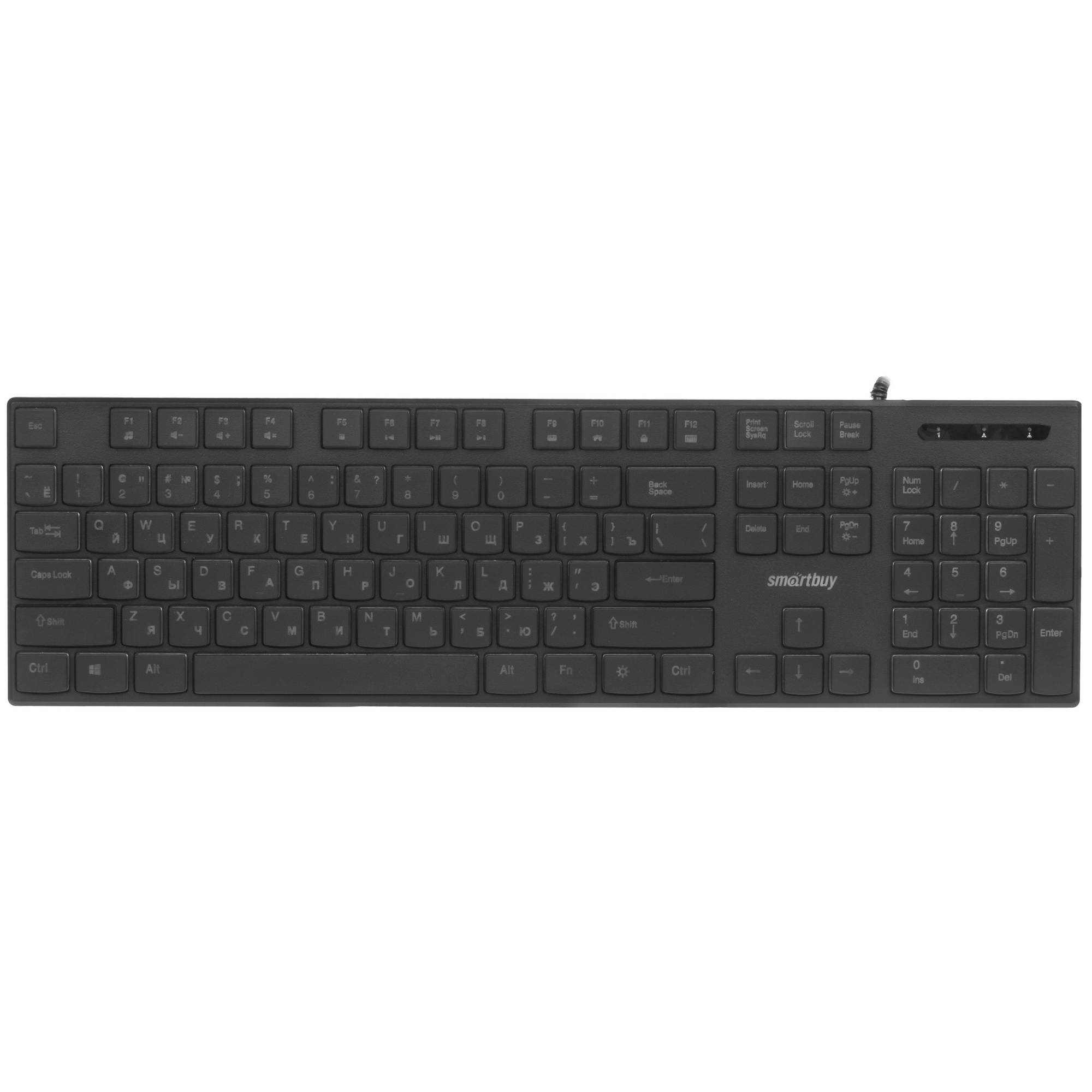 Клавиатура проводная мультимедийная SMARTBUY (SBK-240U-K) ONE 240 USB черный
