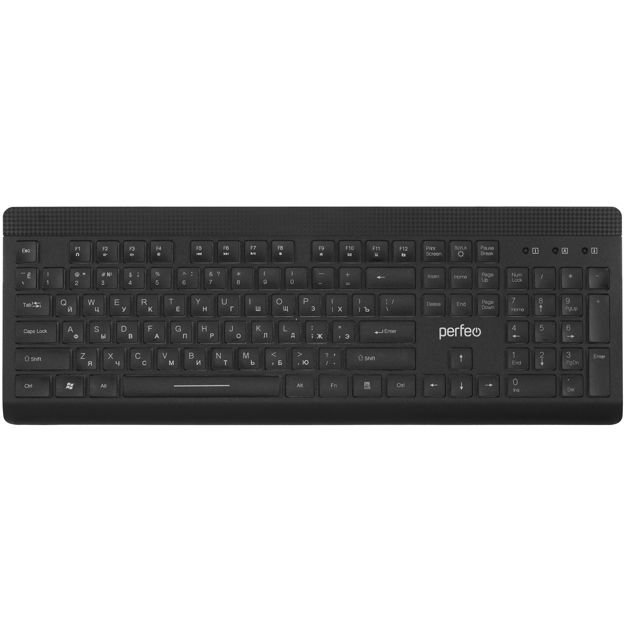 Клавиатуры Perfeo "BACKLIGHT" Multimedia, подсв. кнопок/букв USB, чёрная[PF-843]