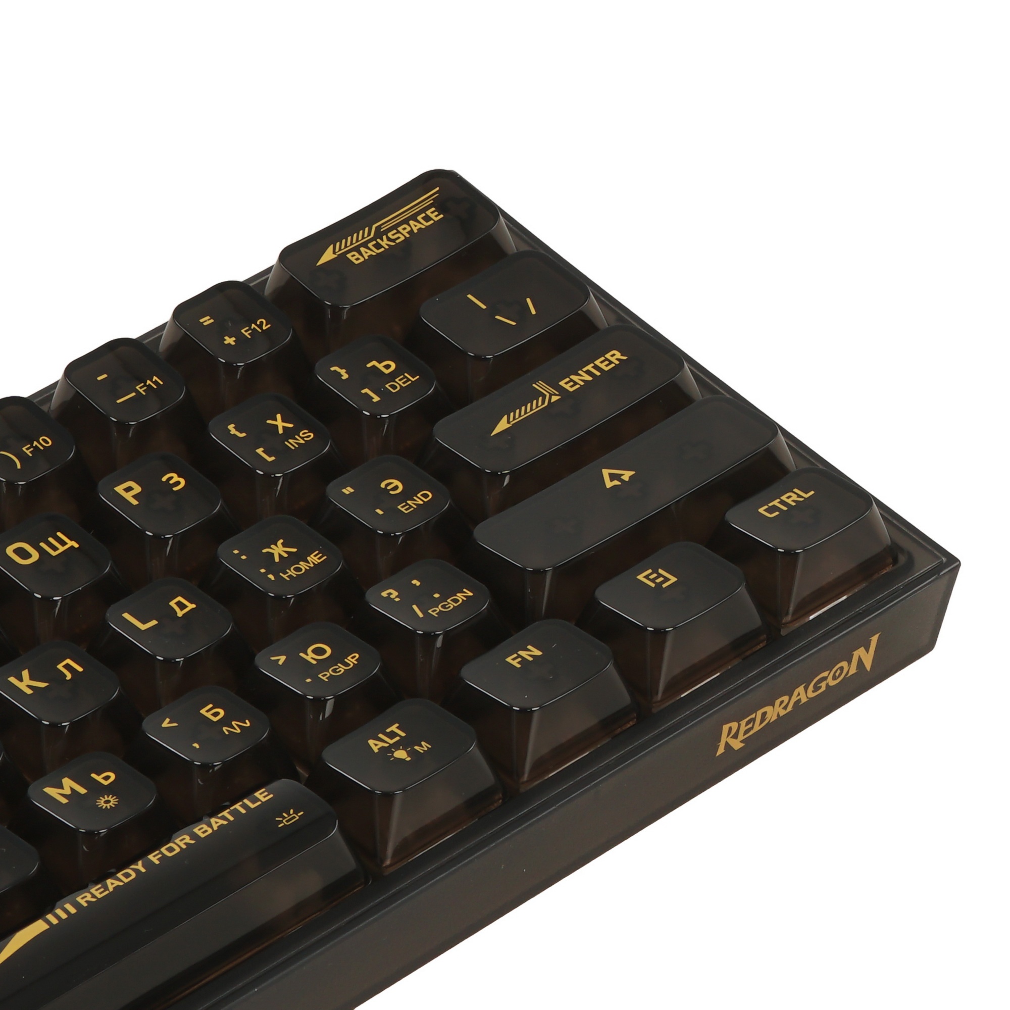 Игровая клавиатура Redragon Fizz прозрачно-чёрная 71737 (USB, +ICE, 61 кл., RGB подсветка)