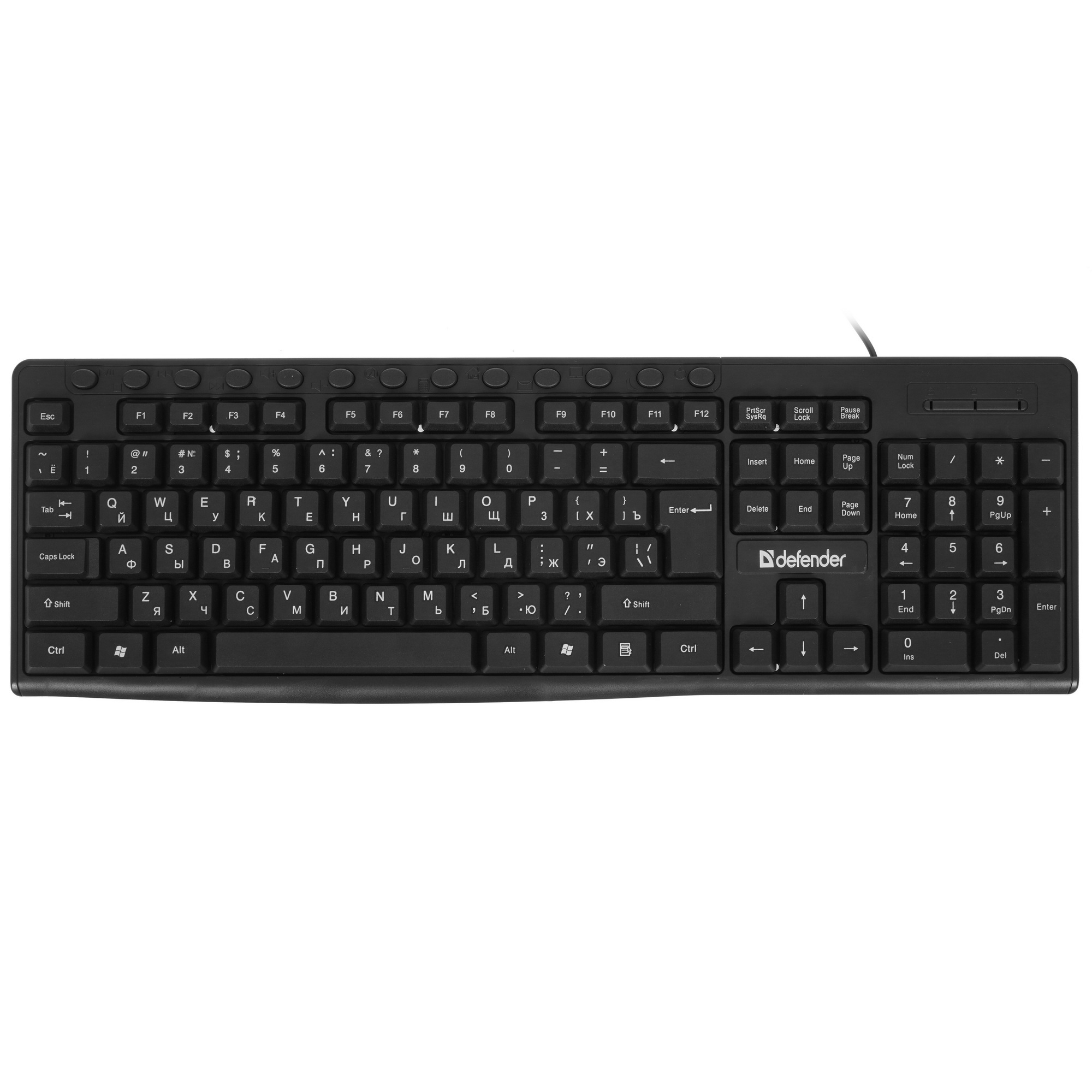 Клавиатура Defender Action HB-719 проводная, USB, черный