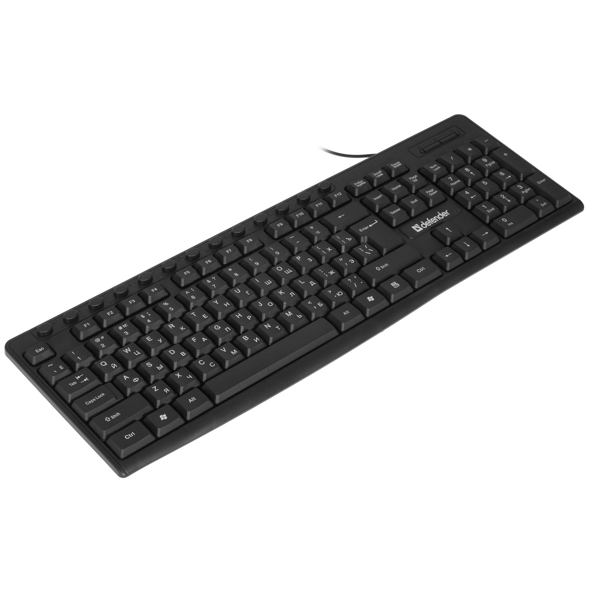 Клавиатура Defender Action HB-719 проводная, USB, черный