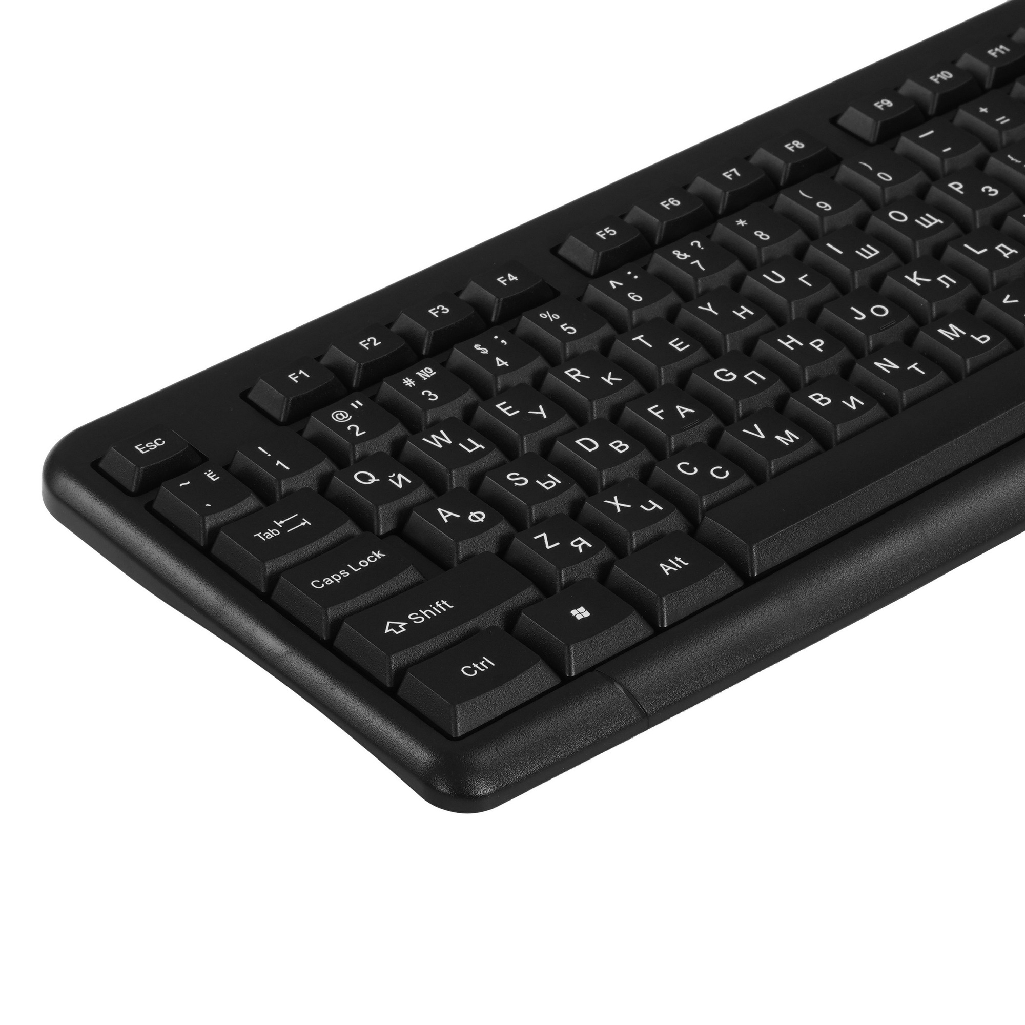 Клавиатура проводная GoPower GPK01 классическая USB 1.35м черный (1/20)