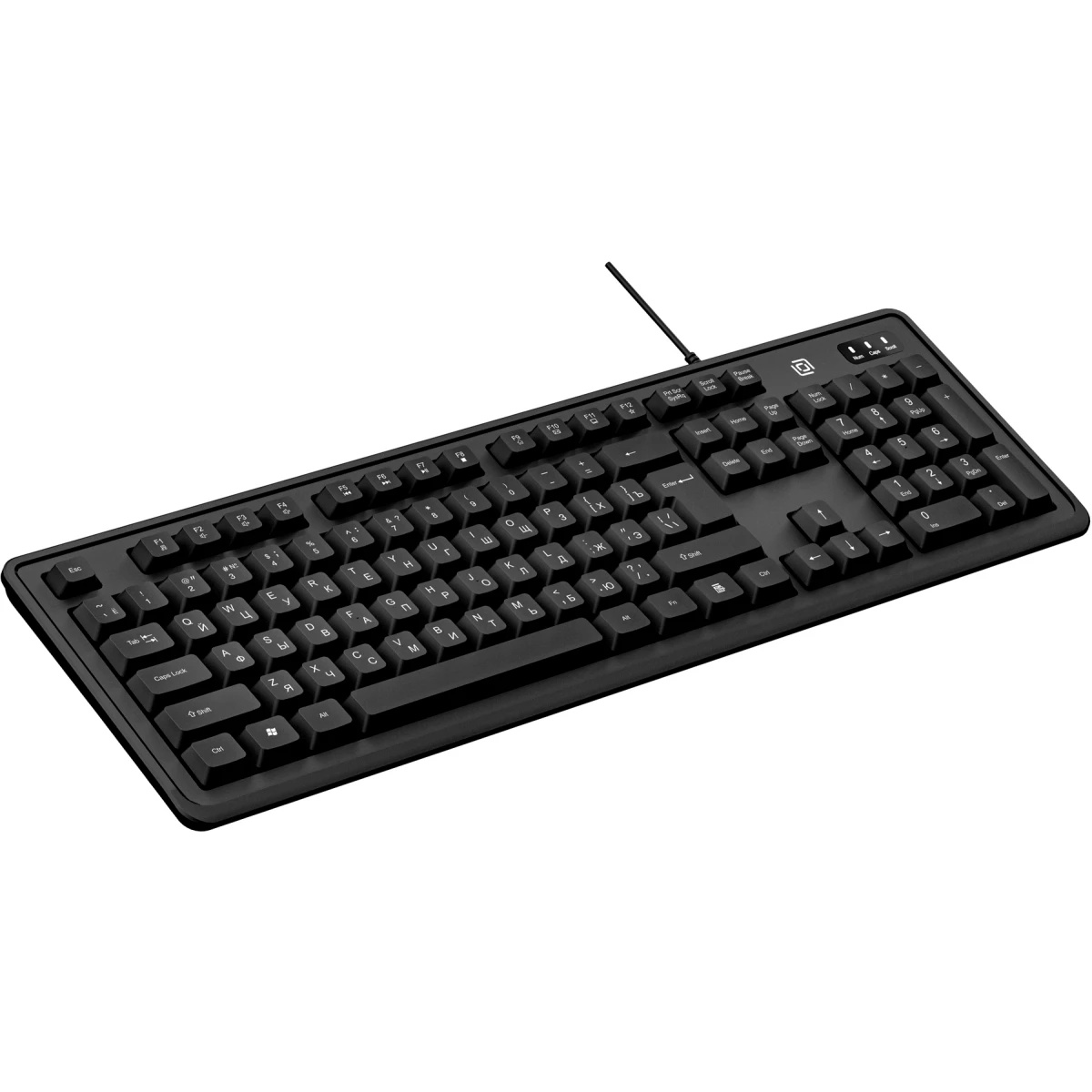 Клавиатура Оклик K175 черный USB Multimedia