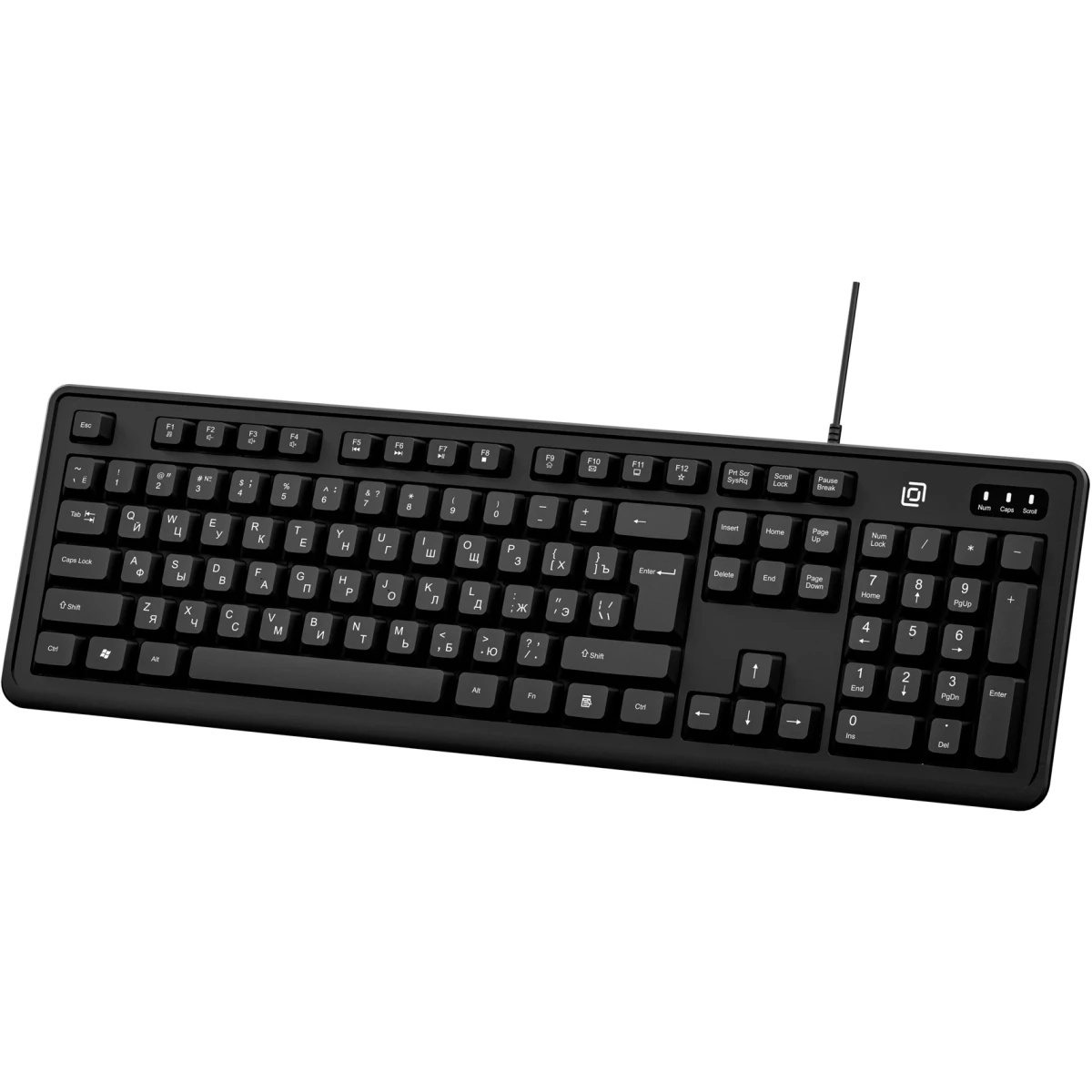 Клавиатура Оклик K175 черный USB Multimedia