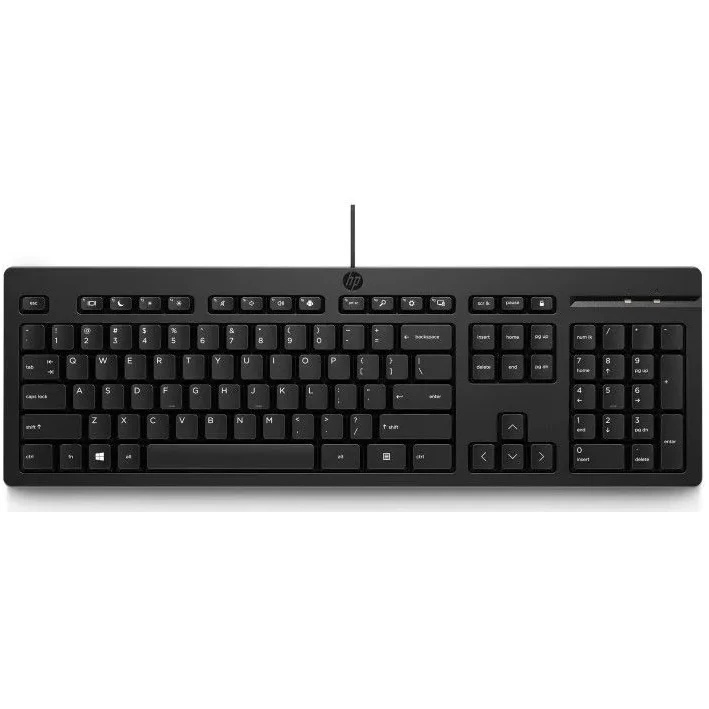 Клавиатура HP 125 механическая черный USB (M27527-061)