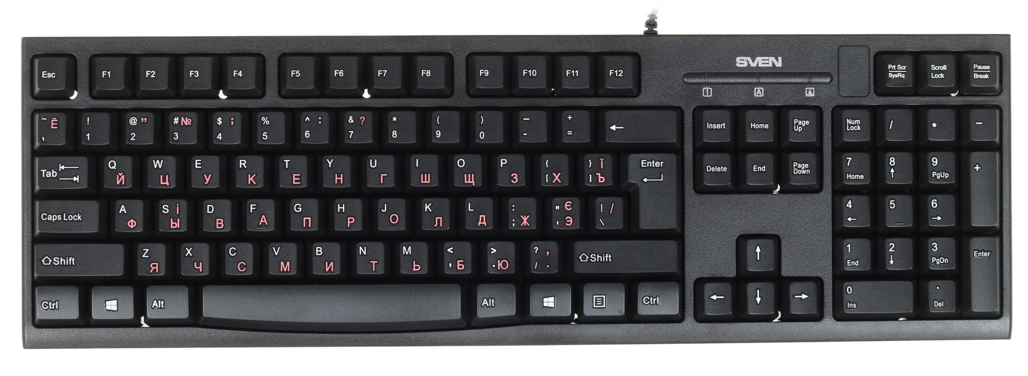 Клавиатура SVEN KB-S300 / USB / WIRED / Black